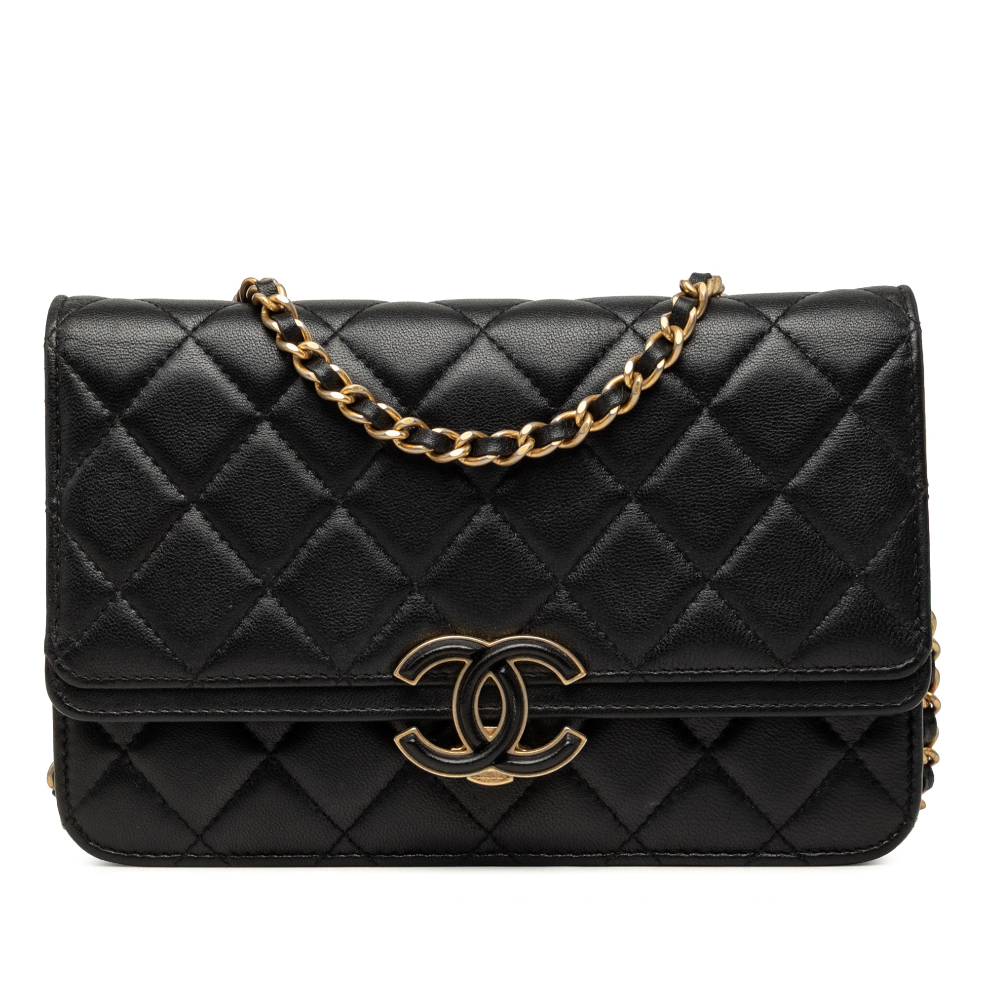 Chanel CC Quilted Lambskin Chic Wallet on Chain - image 1