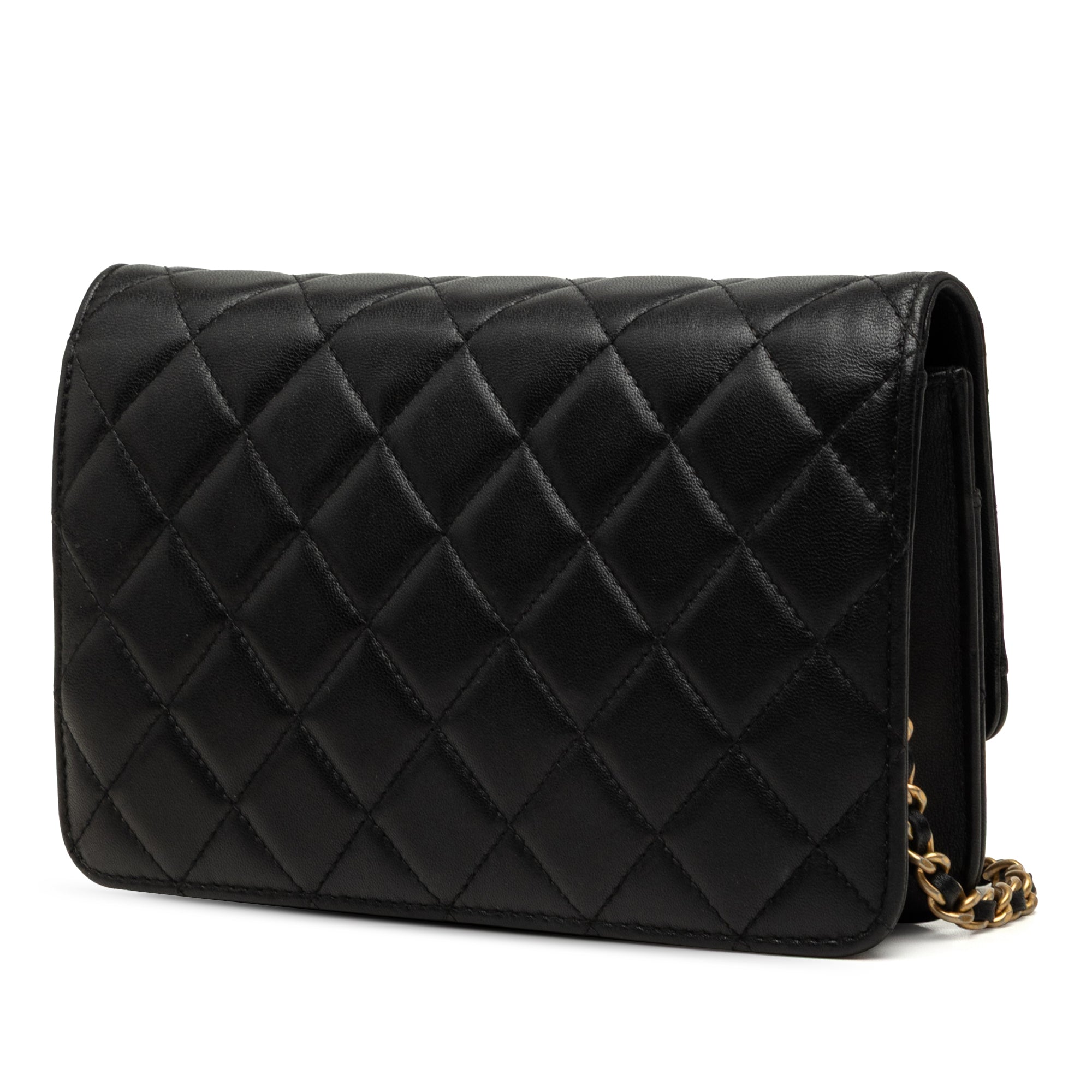 Chanel CC Quilted Lambskin Chic Wallet on Chain - image 2