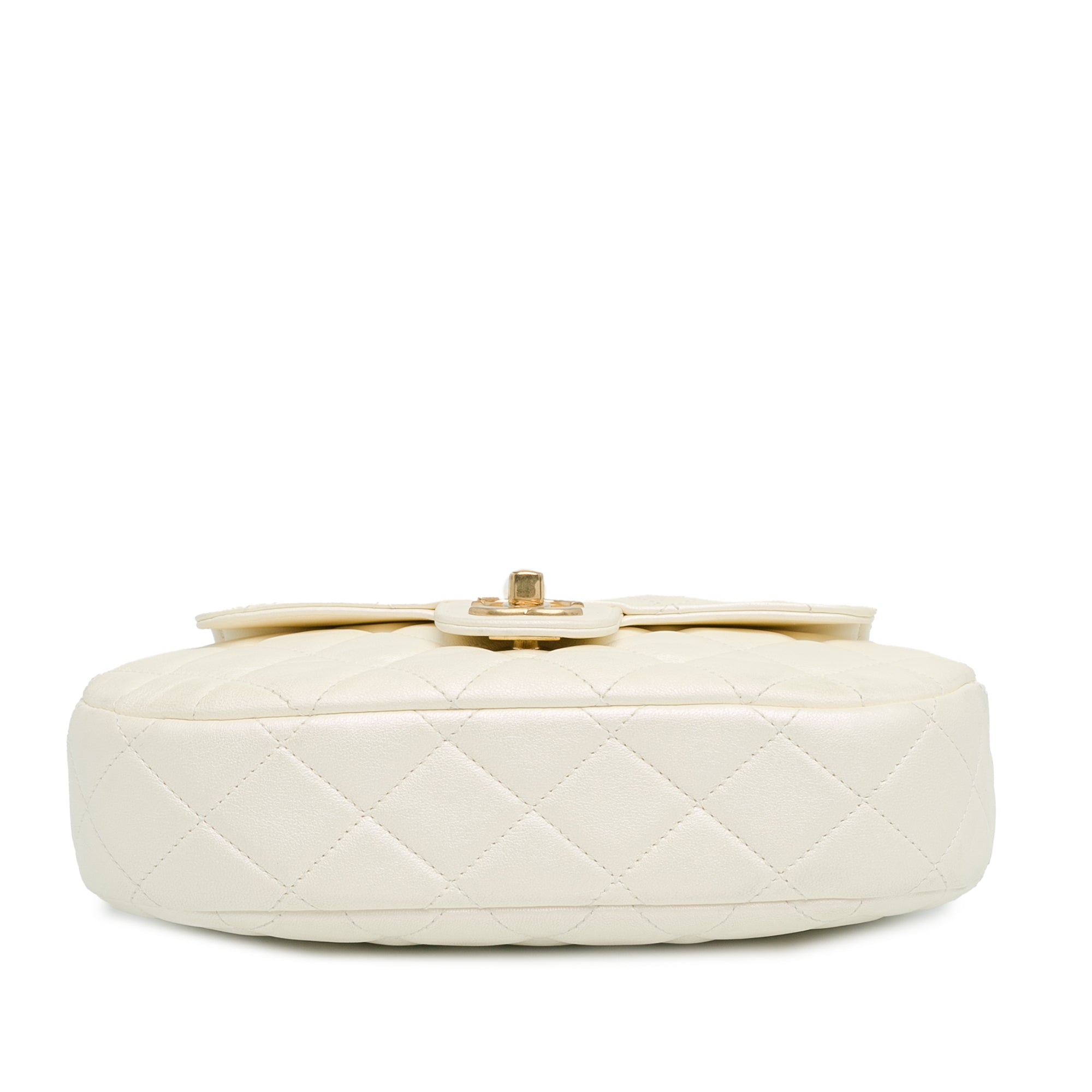 Chanel CC Quilted Lambskin Top Handle Bag - image 3