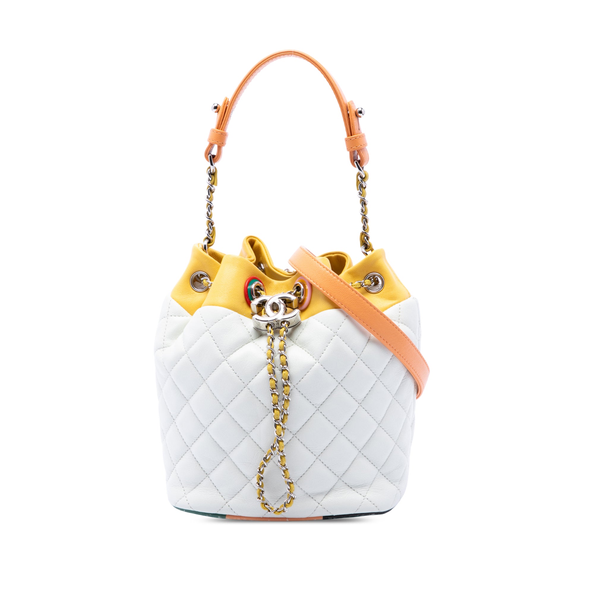 Chanel Paris Cuba CC Quilted Lambskin Chain Bucket Bag - image 1
