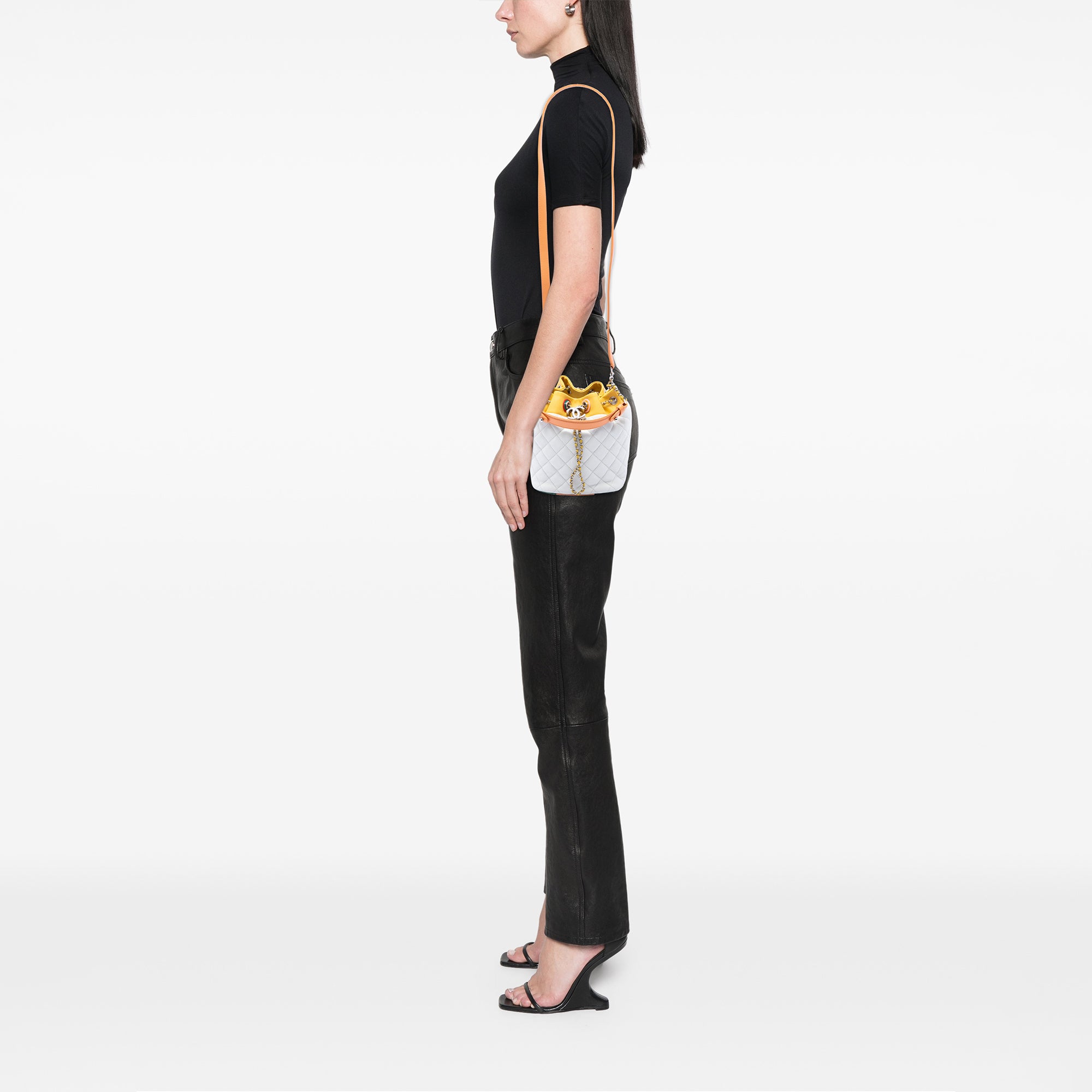 Chanel Paris Cuba CC Quilted Lambskin Chain Bucket Bag - image 6