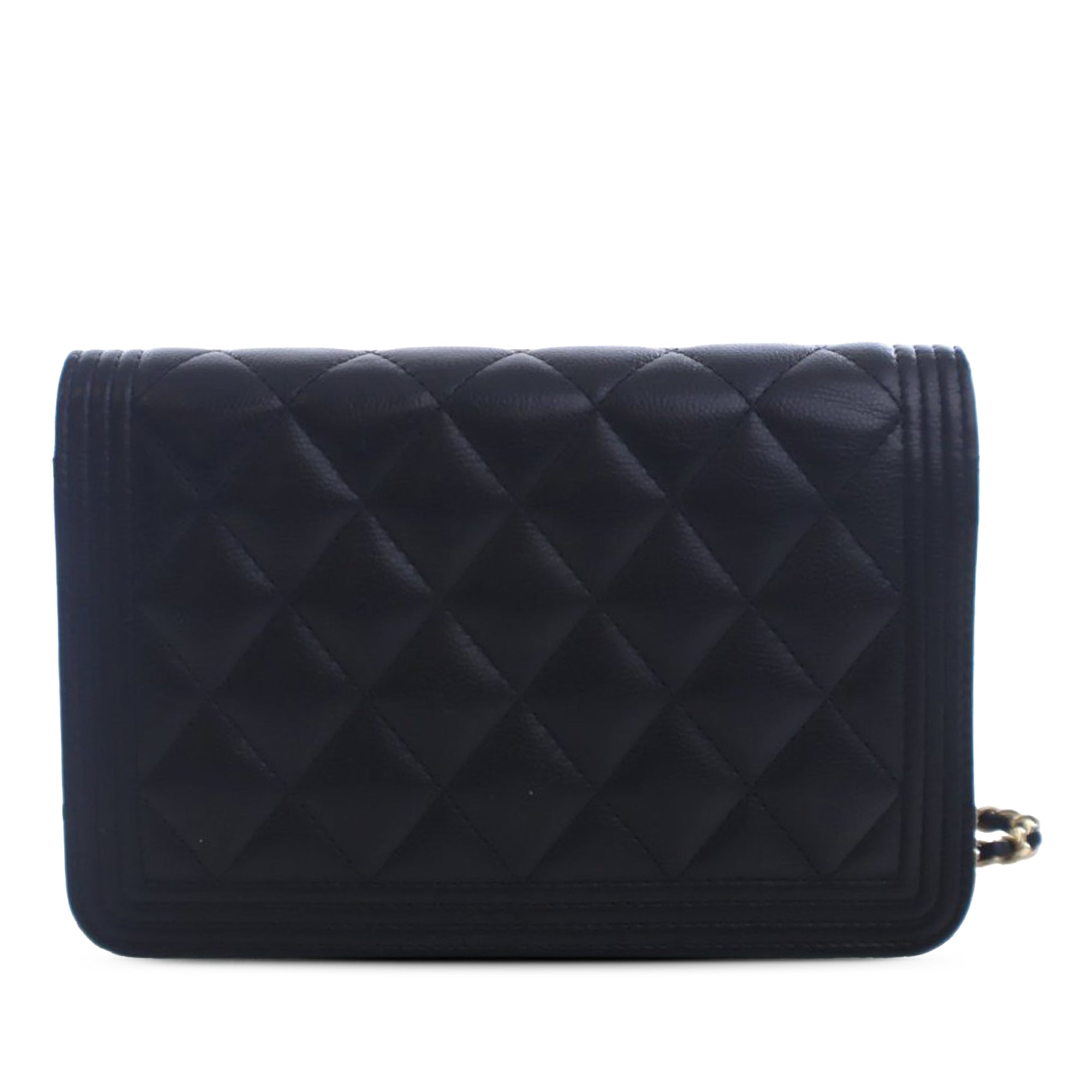 Chanel Quilted Caviar Boy Wallet on Chain - image 2