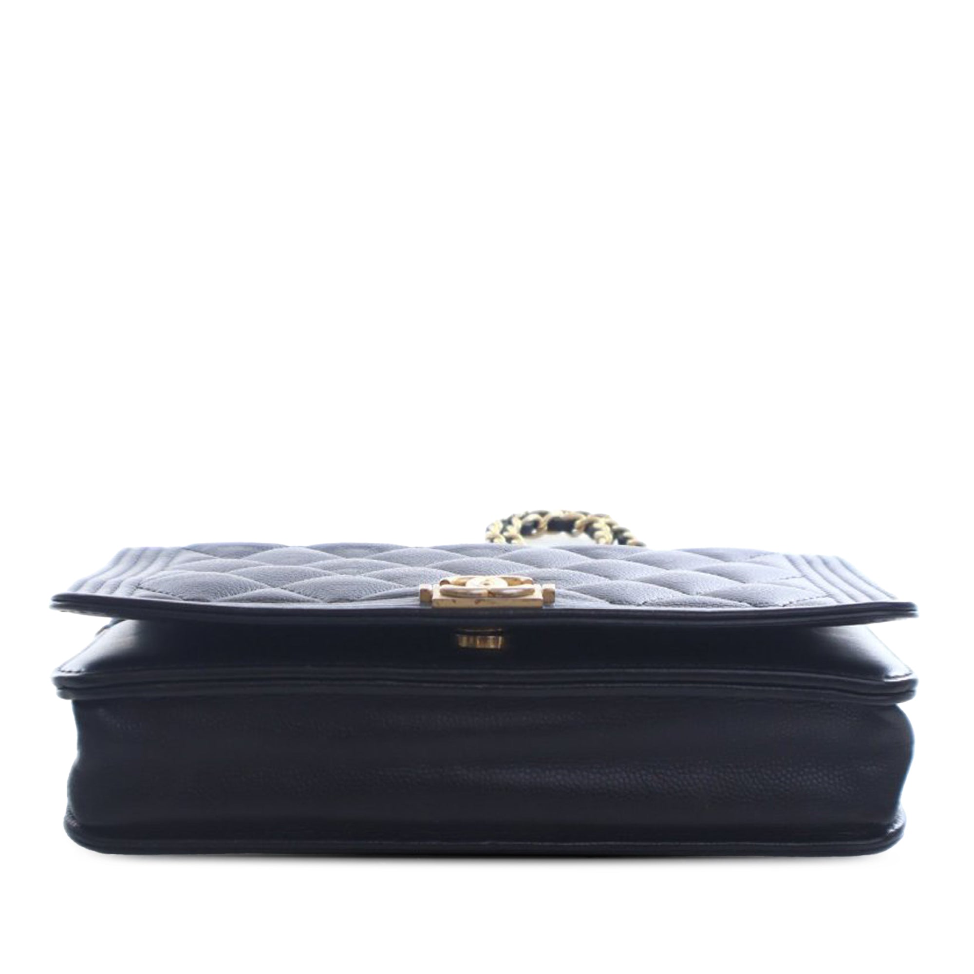 Chanel Quilted Caviar Boy Wallet on Chain - image 3