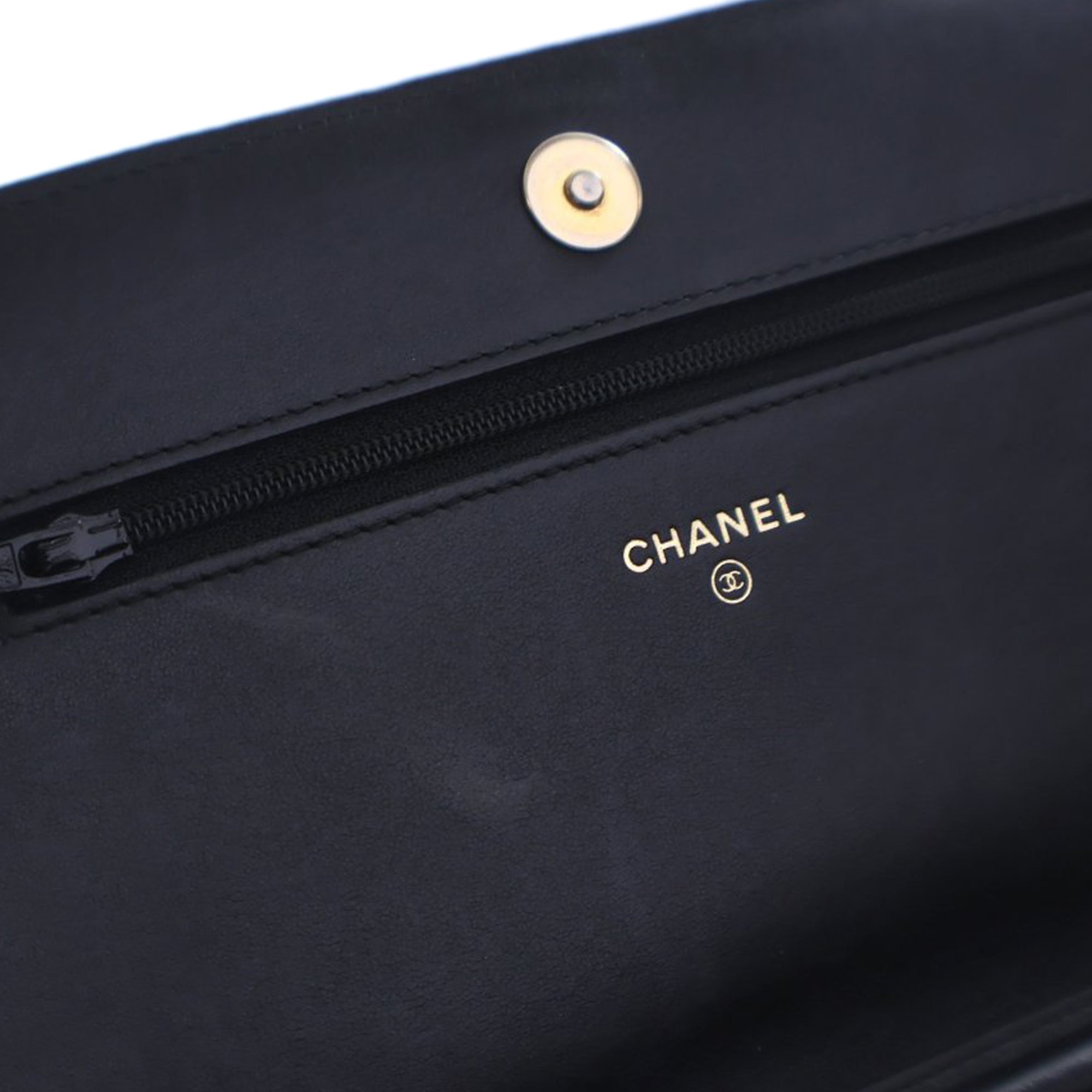 Chanel Quilted Caviar Boy Wallet on Chain - image 4