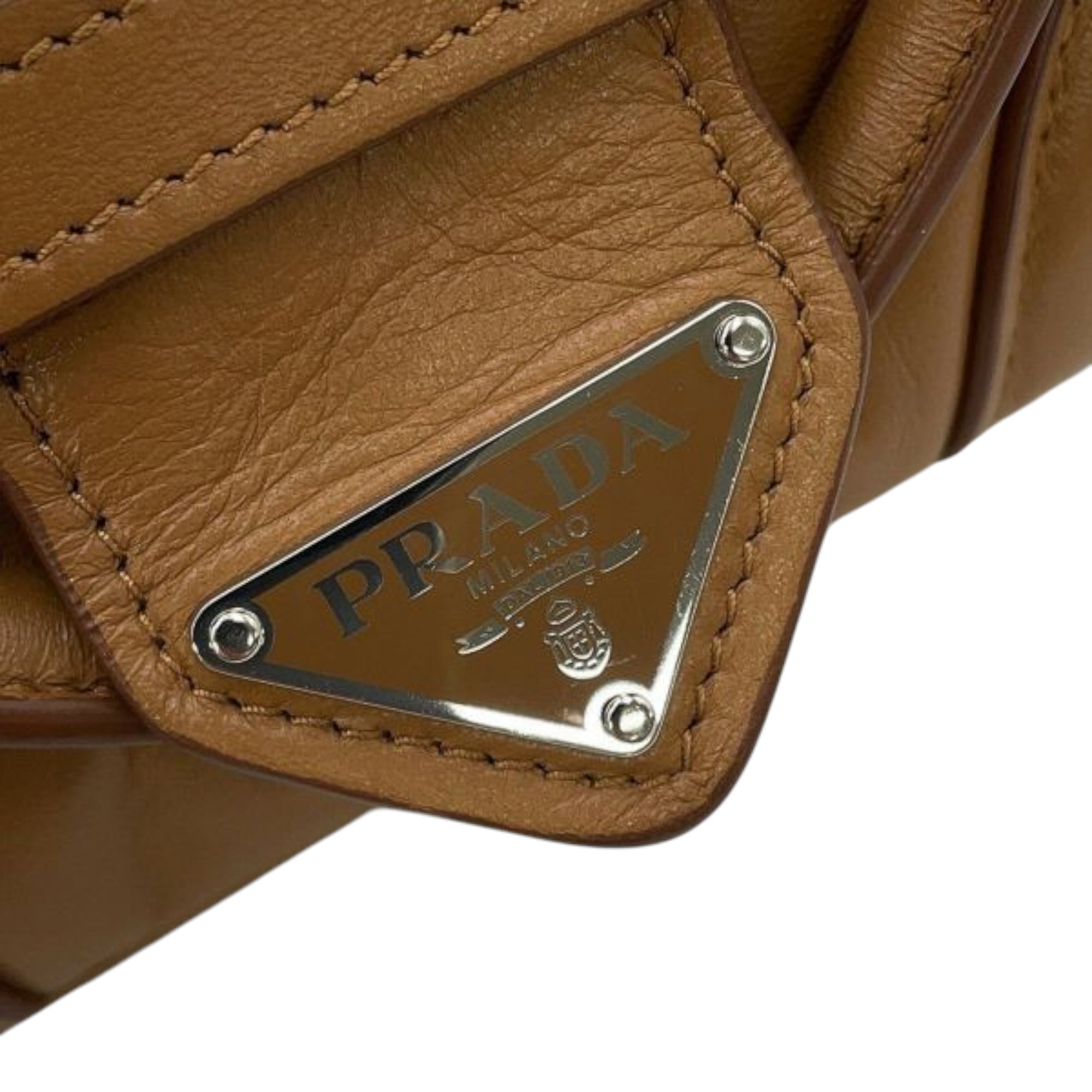 Prada Nappa Soft Padded Re Edition 2002 Moon Satchel - image 5