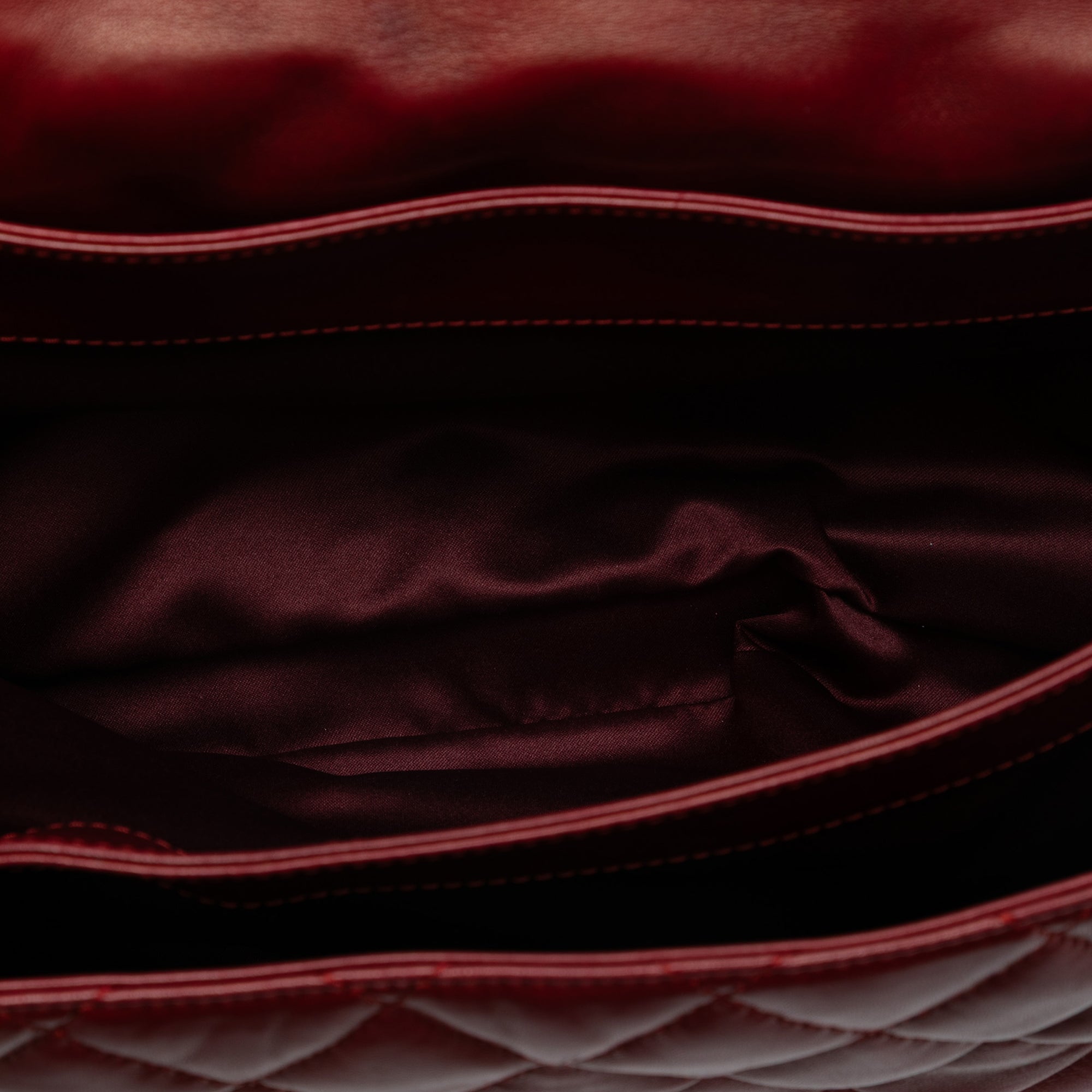 Chanel Maxi Quilted Lambskin 3 Accordion Flap - image 4