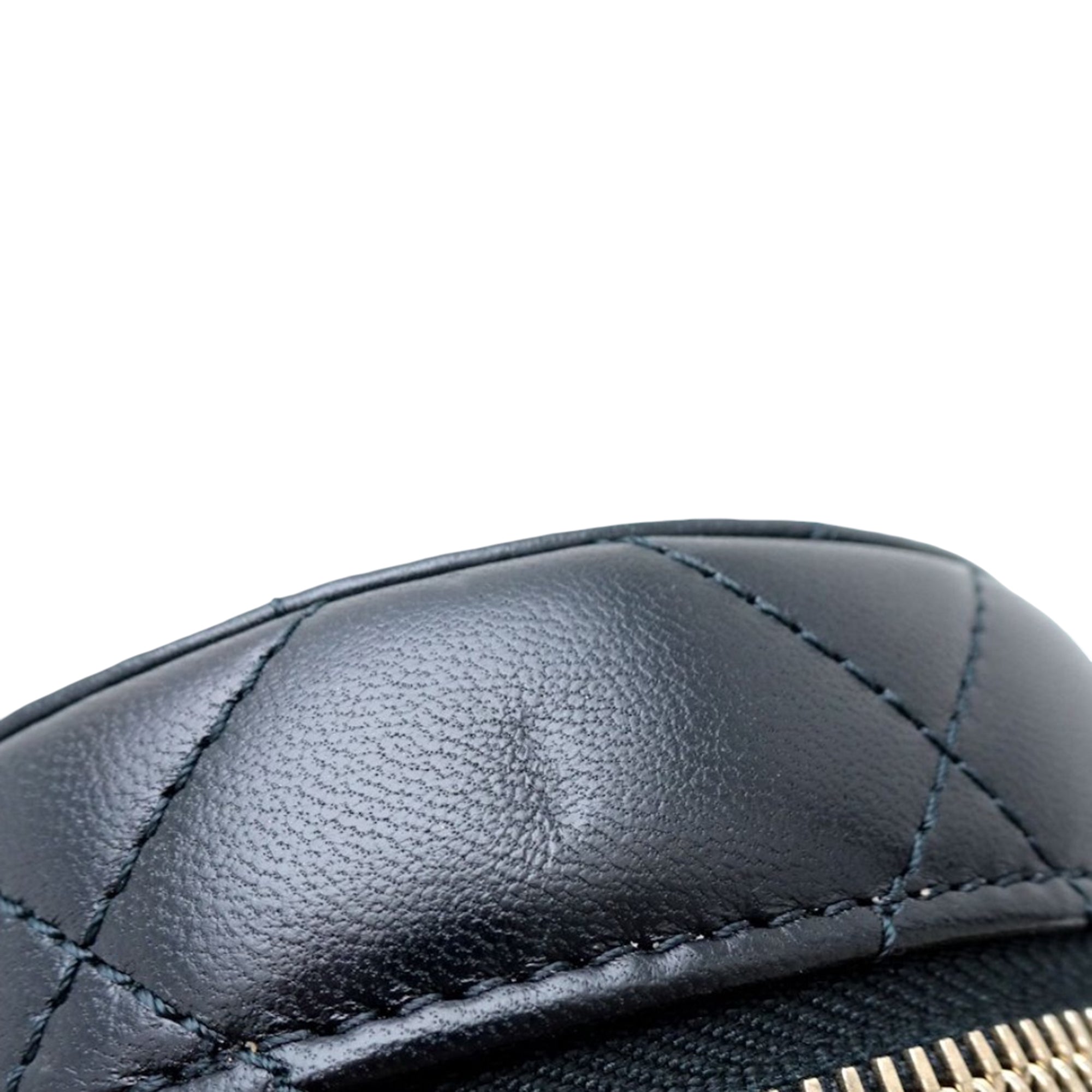Chanel Small Quilted Lambskin Side Note Vanity Case - image 10