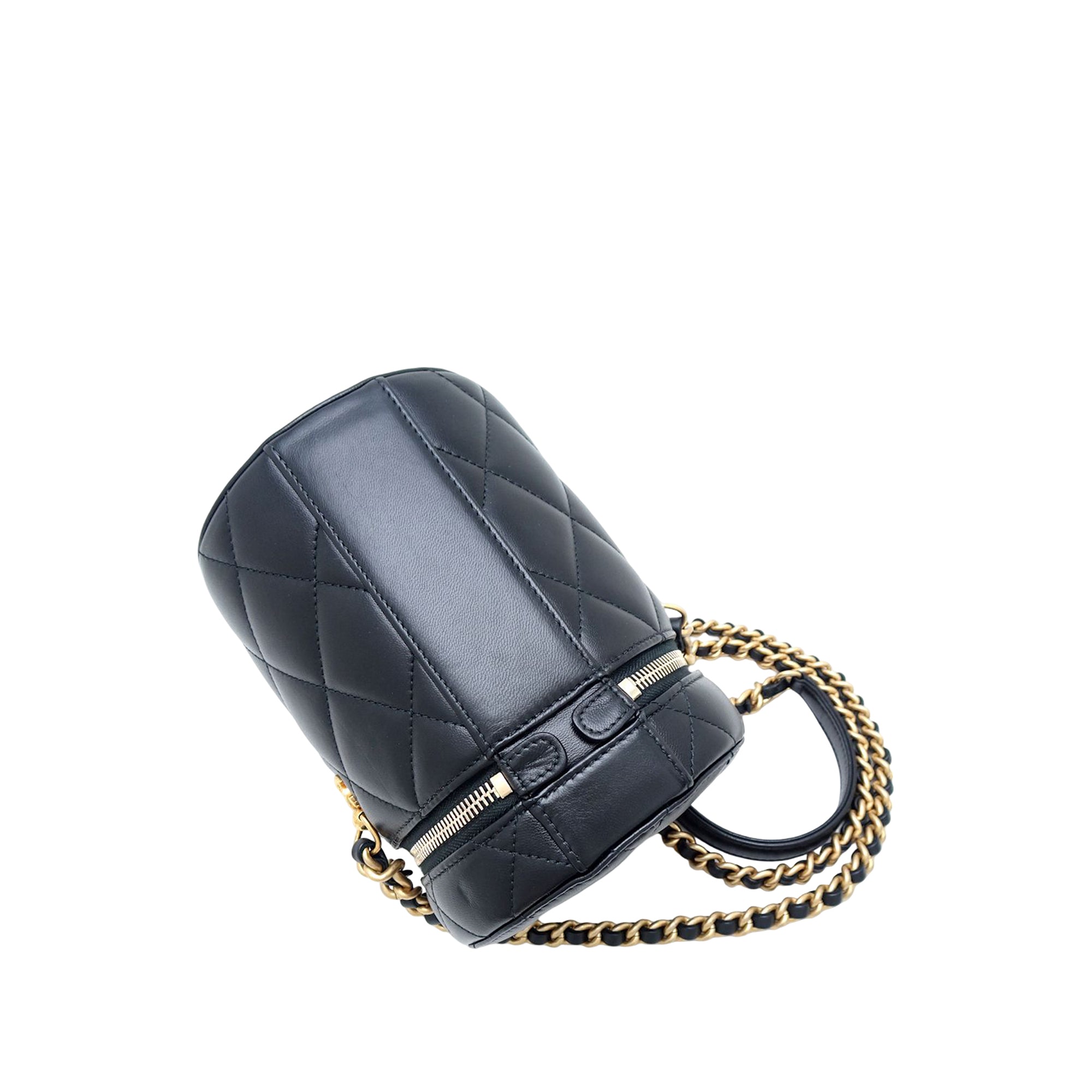 Chanel Small Quilted Lambskin Side Note Vanity Case - image 2