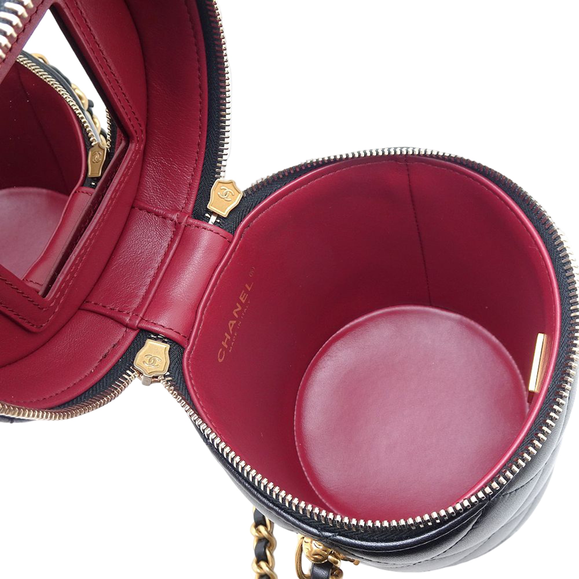 Chanel Small Quilted Lambskin Side Note Vanity Case - image 5