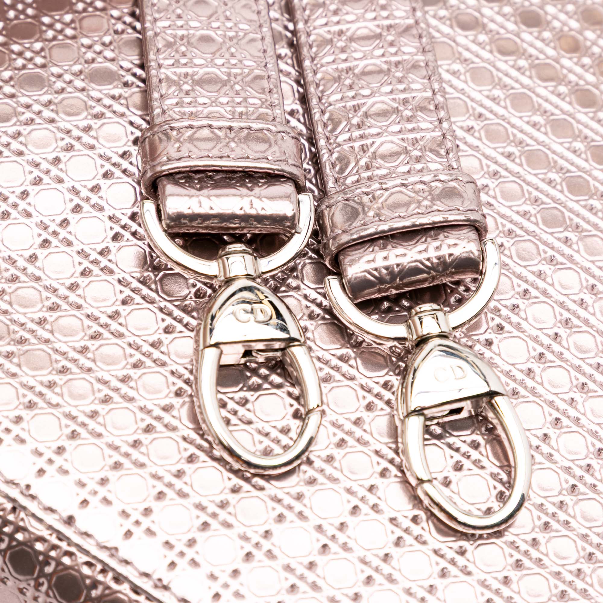 Dior Medium Metallic Patent Microcannage Lady Dior - image 11