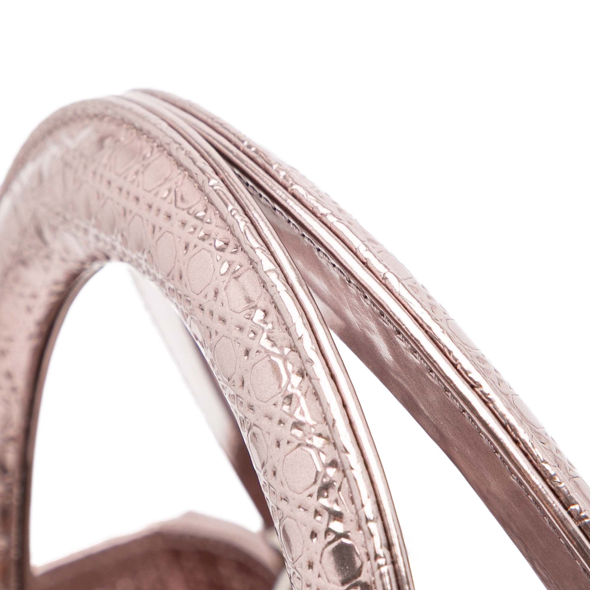 Dior Medium Metallic Patent Microcannage Lady Dior - image 13