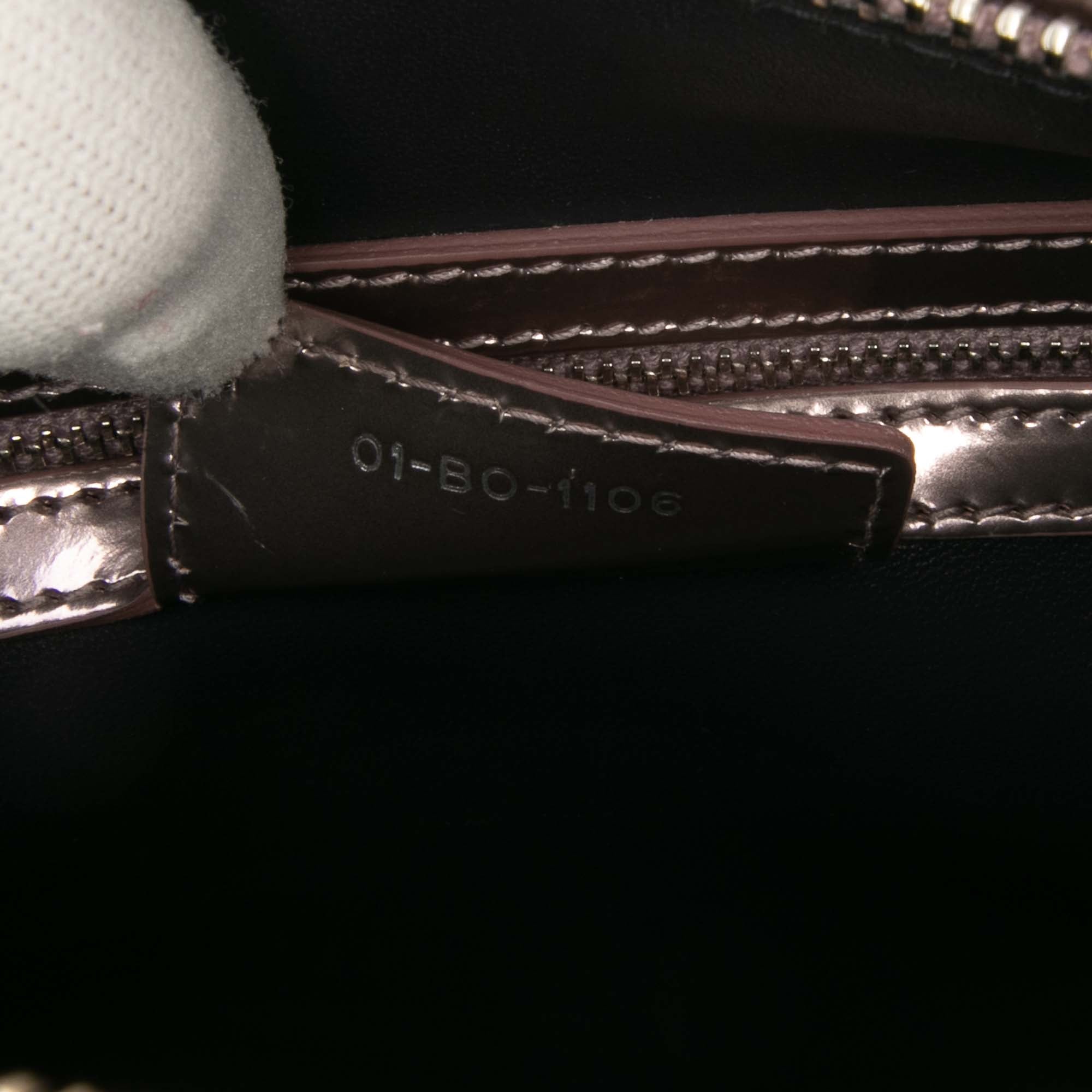 Dior Medium Metallic Patent Microcannage Lady Dior - image 6