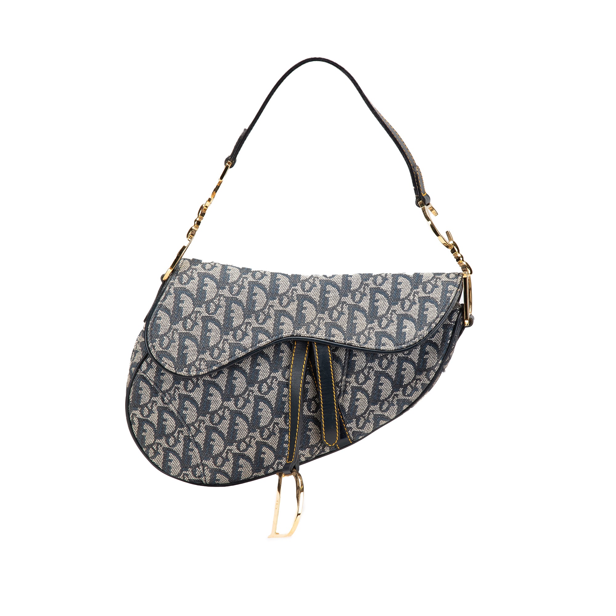 Dior Diorissimo Canvas Saddle Bag - image 1