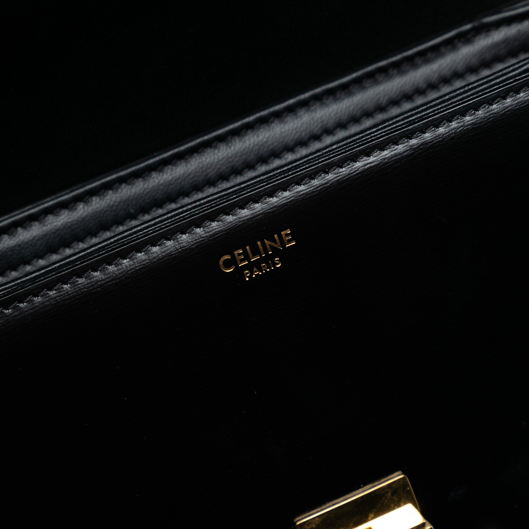 Celine Teen Shiny Calfskin Triomphe Crossbody - image 5