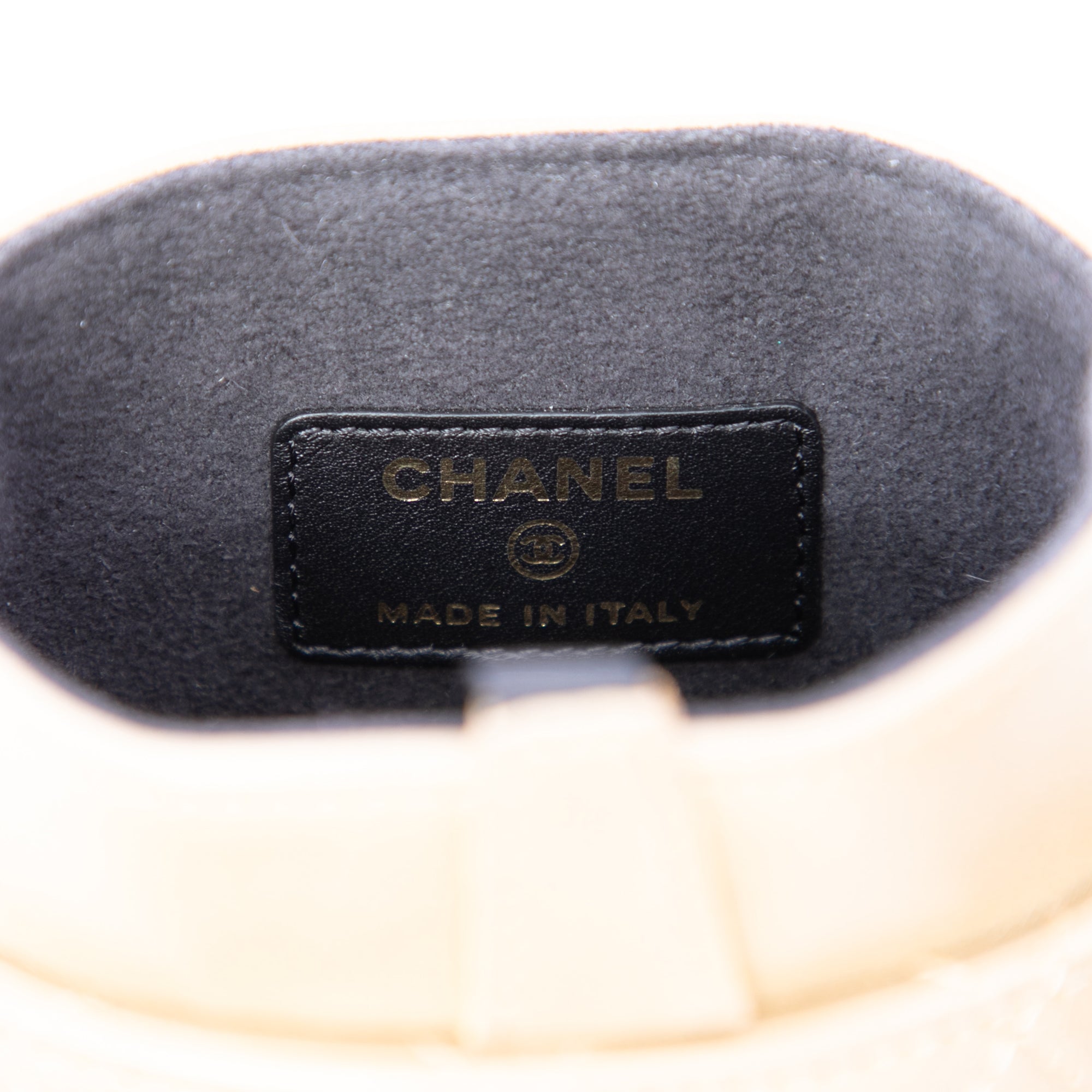 Chanel CC Quilted and Studded Metallic Lambskin Chain Around Phone Holder - image 5