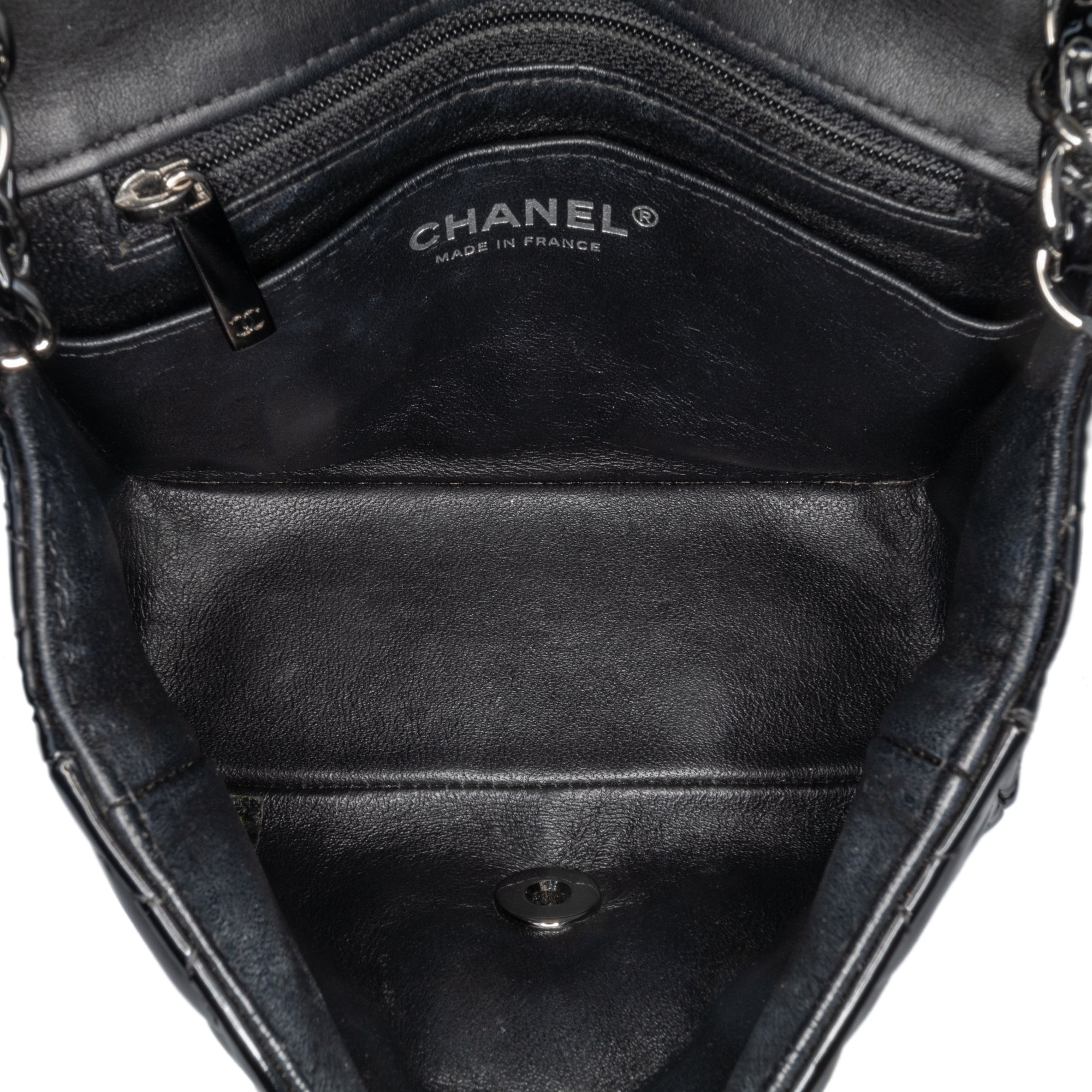 Chanel Mini Square Classic Patent Single Flap - image 4