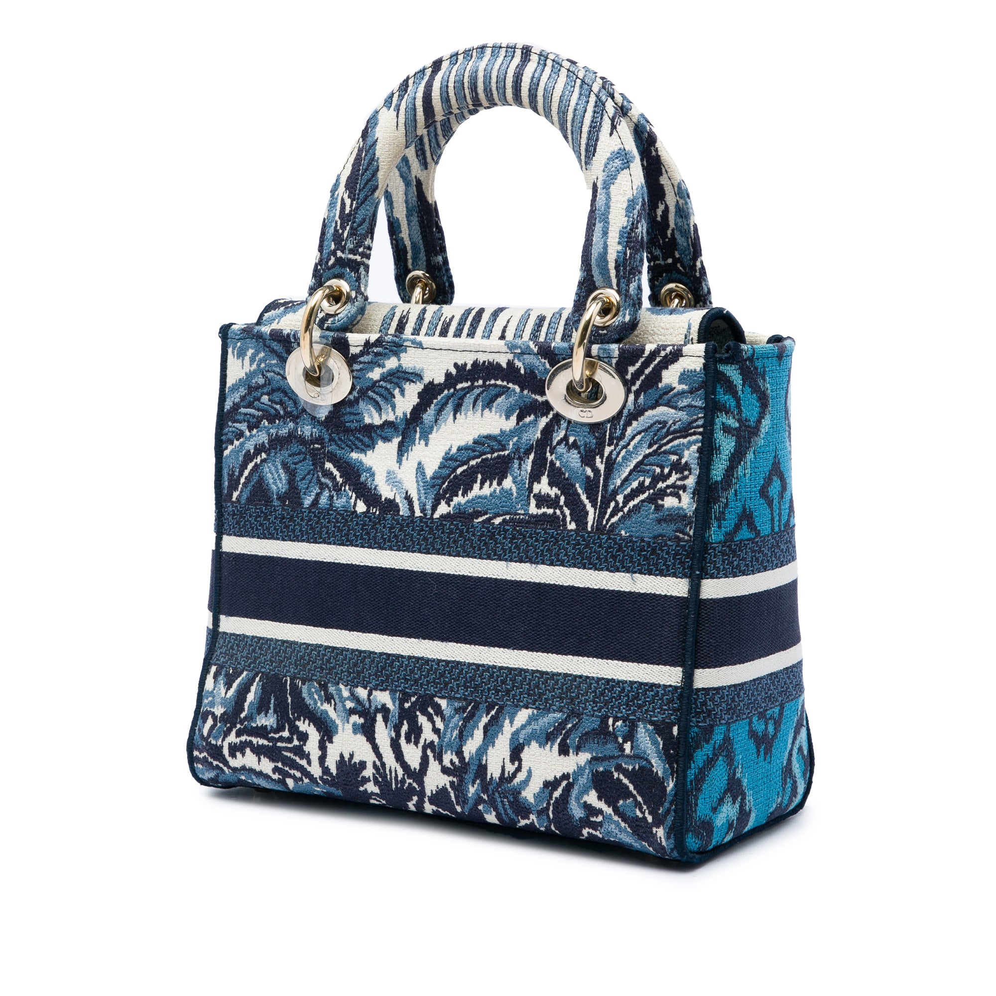 Dior Medium Embroidered Canvas Palm Tree Toile De Jouy Lady D Lite - image 2