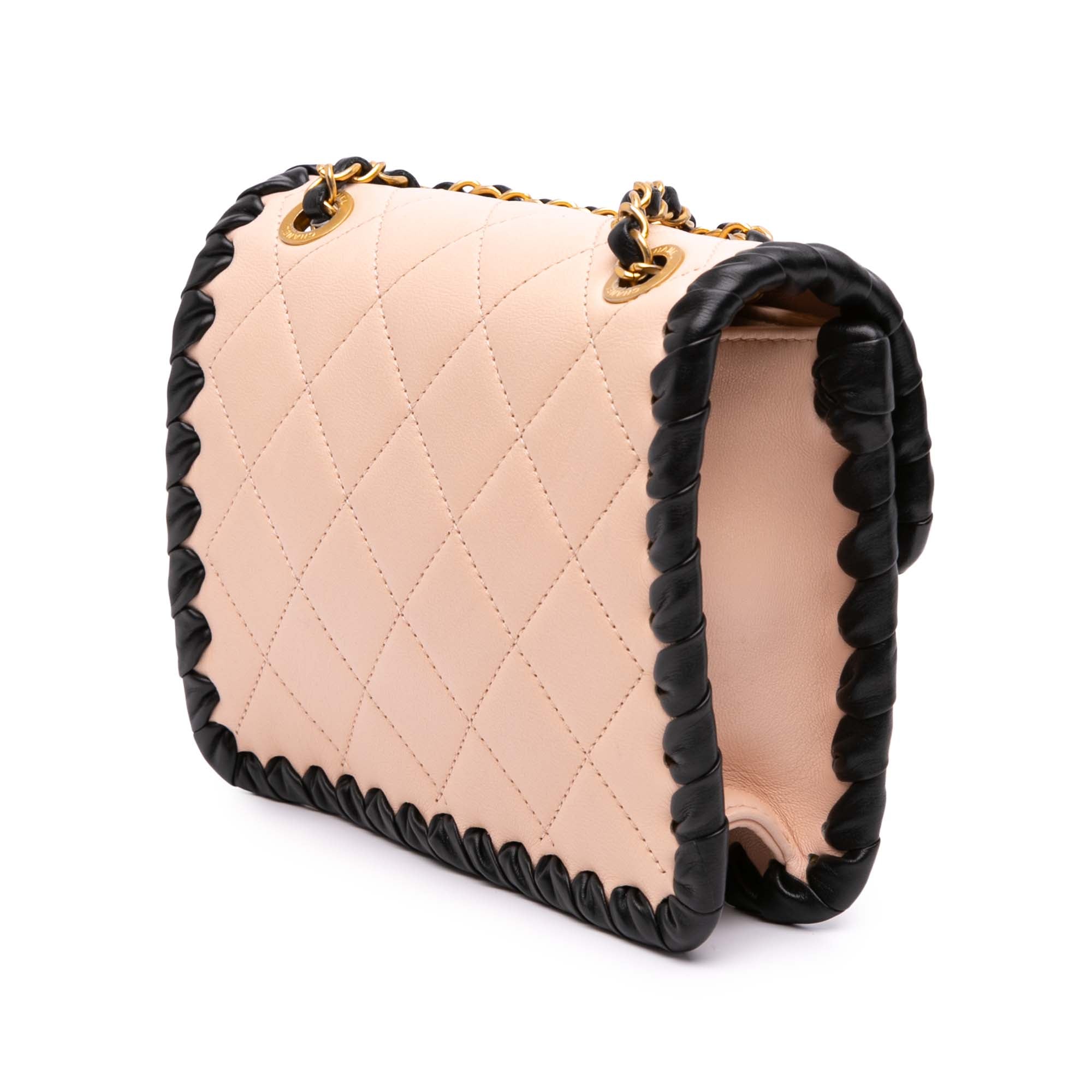 Chanel Mini CC Quilted Bicolor Calfskin Braided My Own Frame Flap - image 2