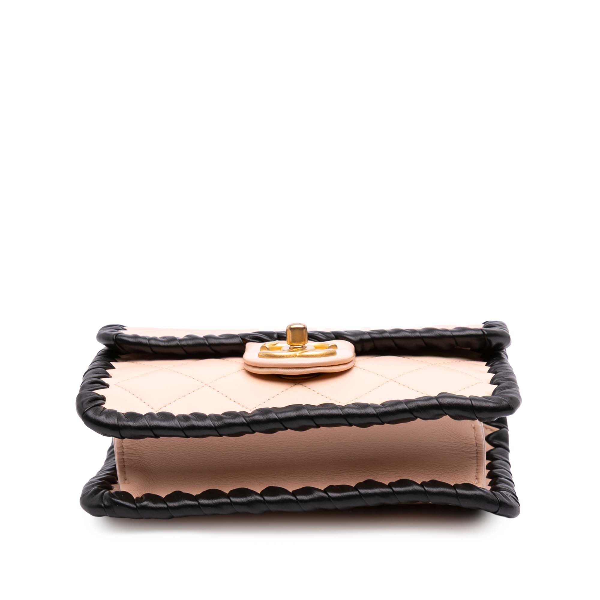 Chanel Mini CC Quilted Bicolor Calfskin Braided My Own Frame Flap - image 3
