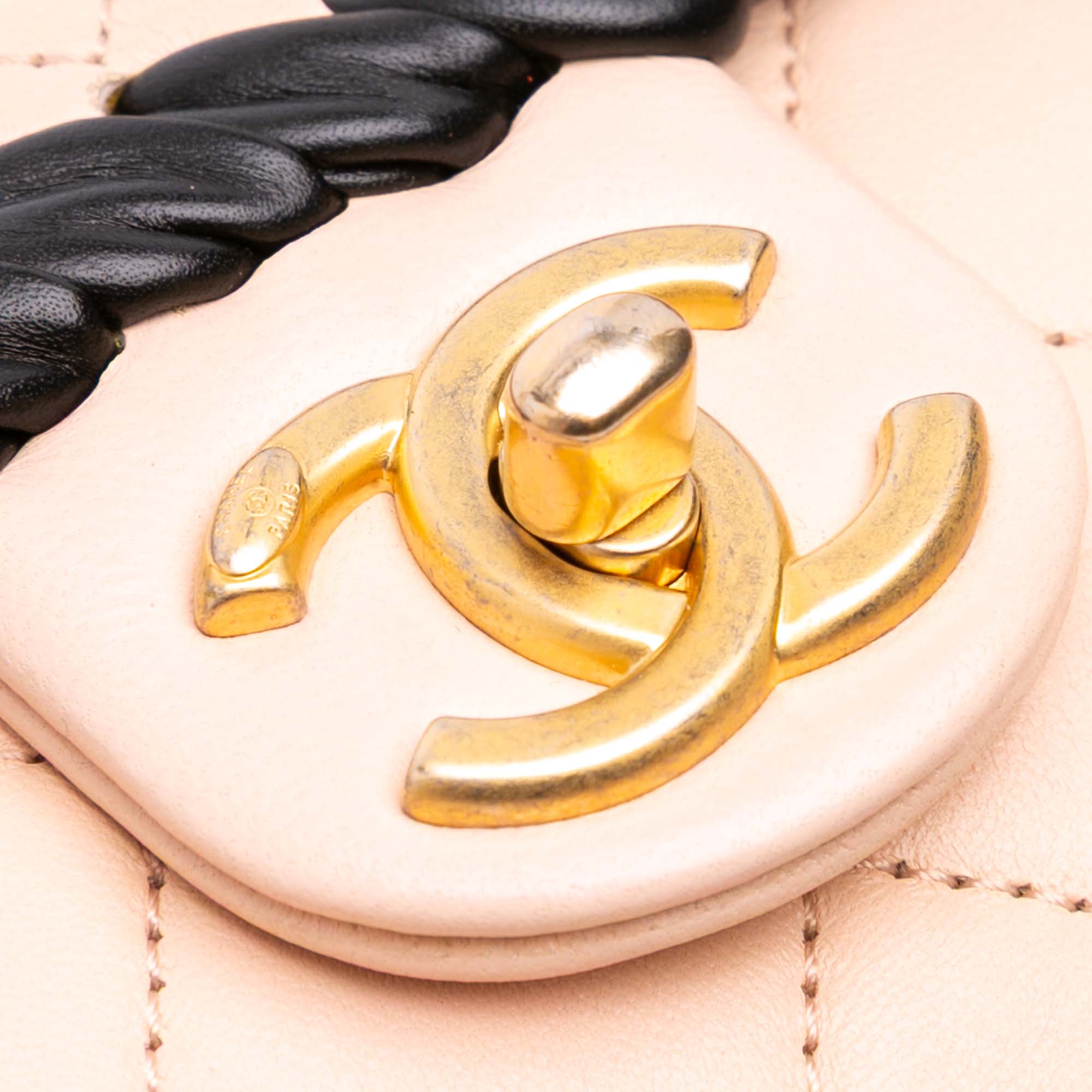 Chanel Mini CC Quilted Bicolor Calfskin Braided My Own Frame Flap - image 6