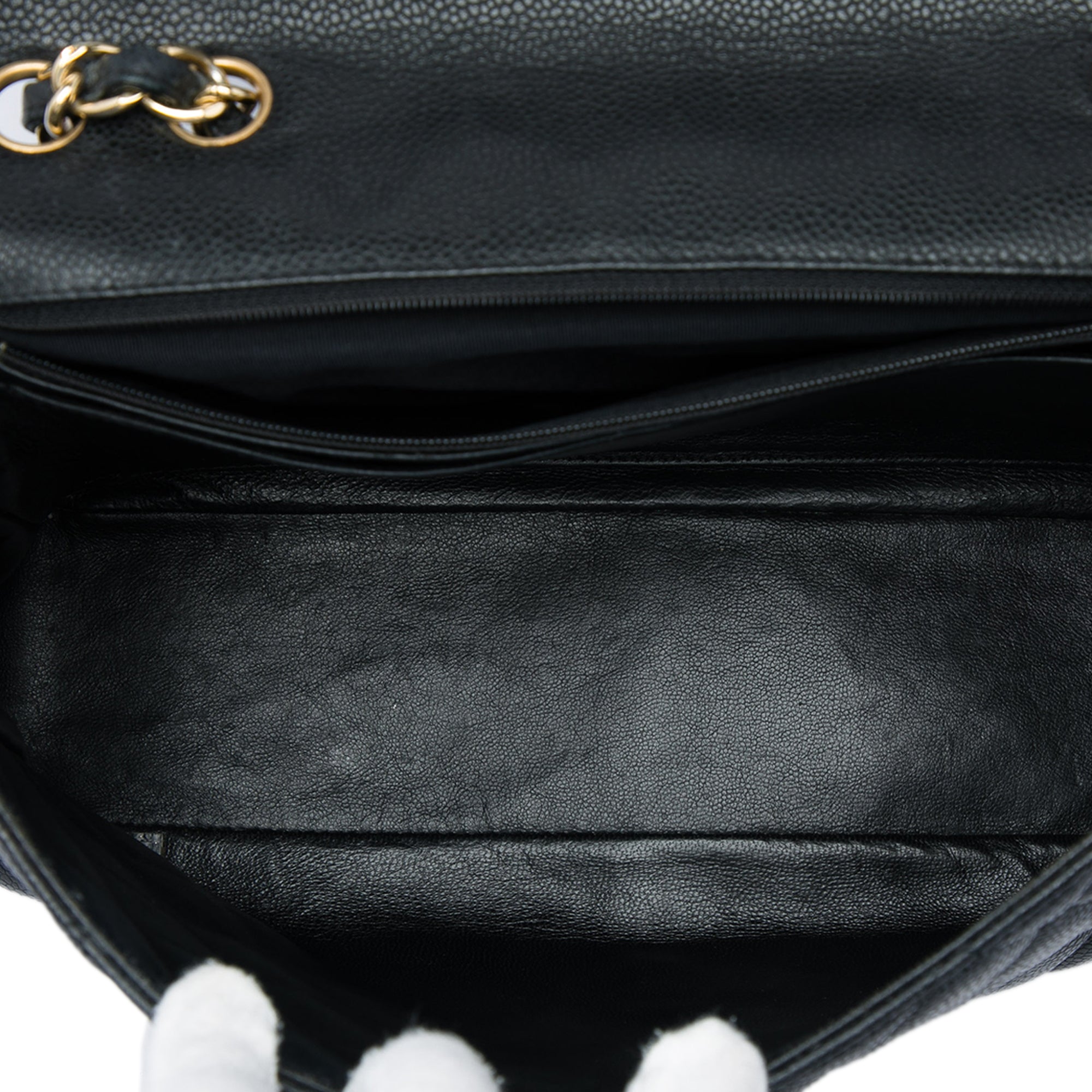 Chanel Jumbo Classic Caviar Single Flap - image 4