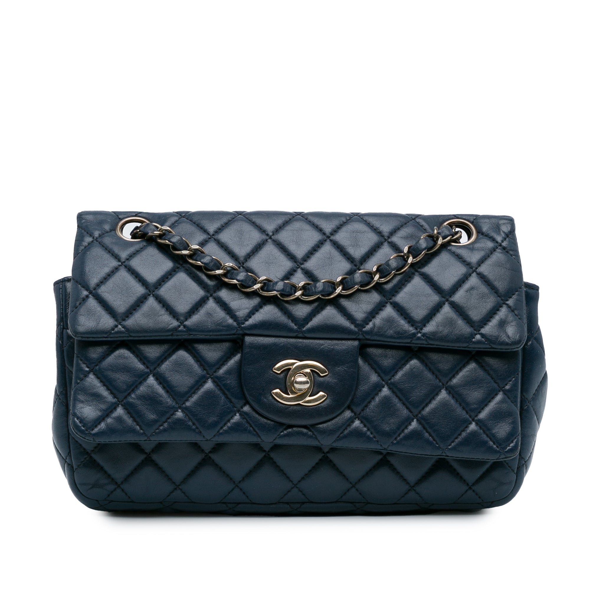 Chanel CC Quilted Lambskin Double Flap - image 1