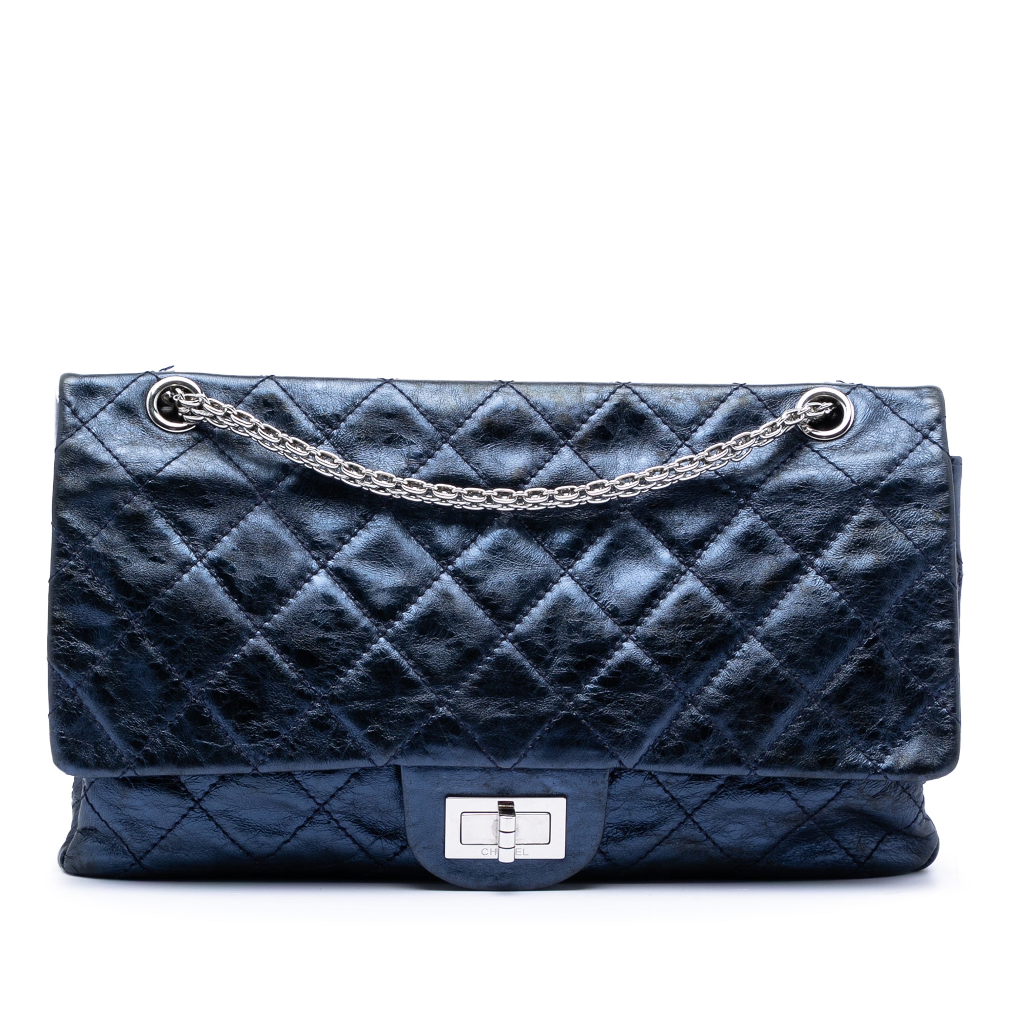 Chanel Quilted Metallic Aged Calfskin Reissue 2.55 Double Flap 227 - image 1