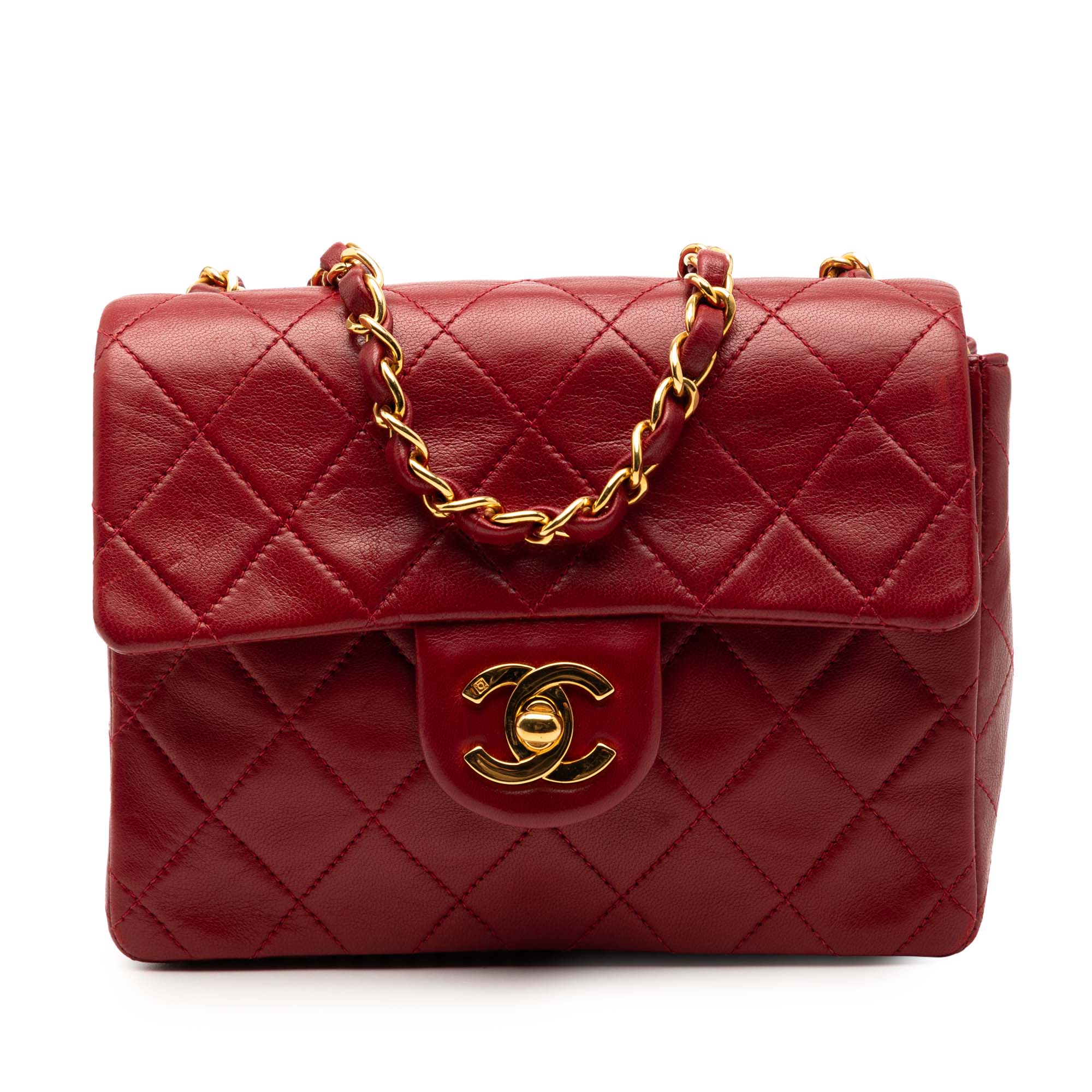 Chanel Mini Square Classic Lambskin Single Flap - image 1