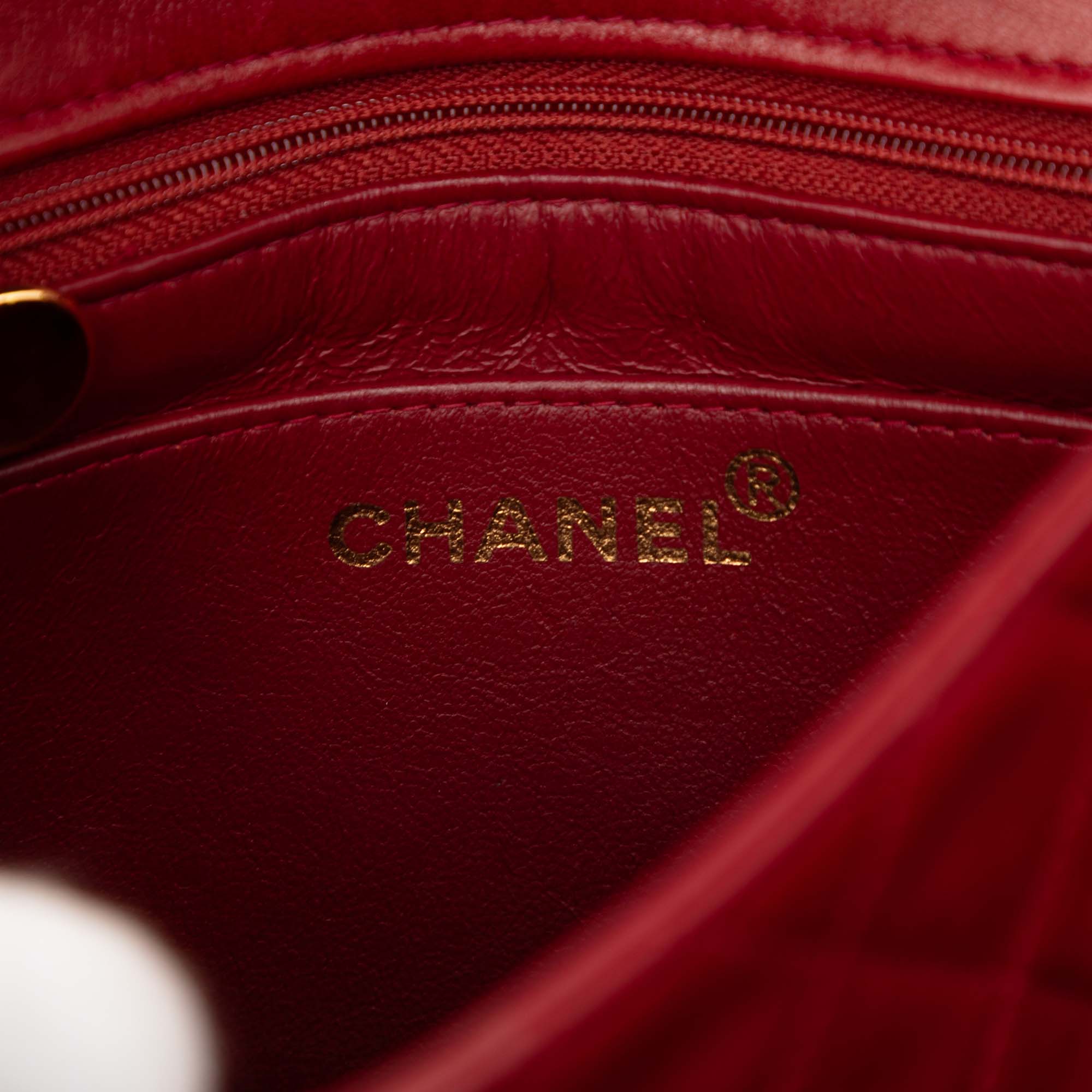 Chanel Mini Square Classic Lambskin Single Flap - image 5