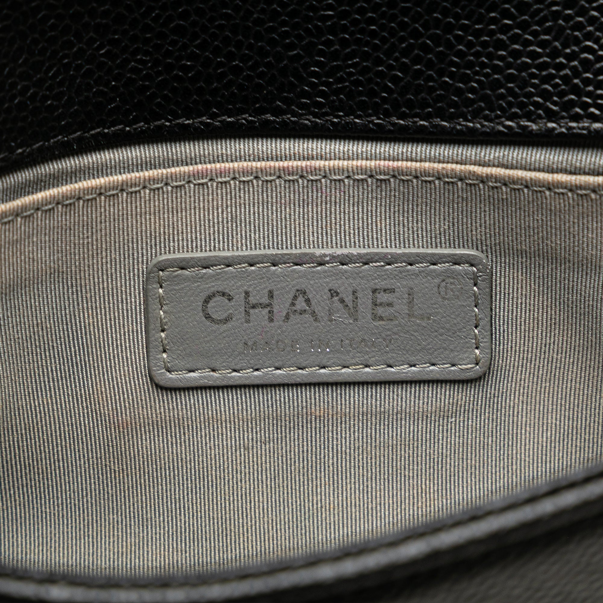 Chanel Small Quilted Caviar Boy Flap - image 5
