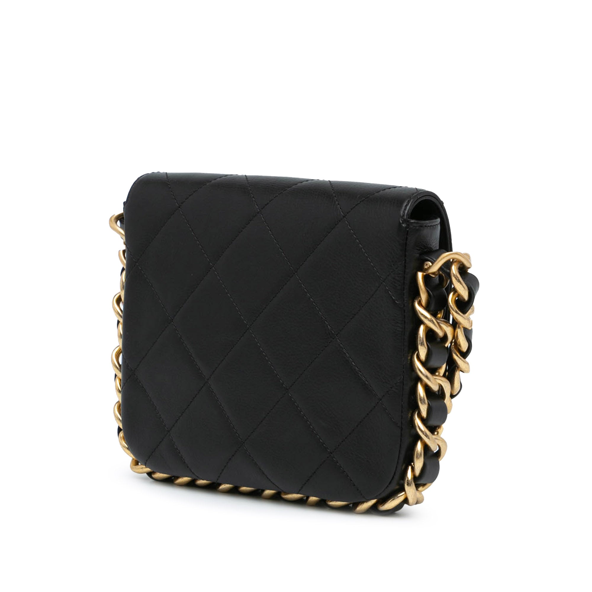 Chanel Small Quilted Calfskin Framing Chain Flap - image 2
