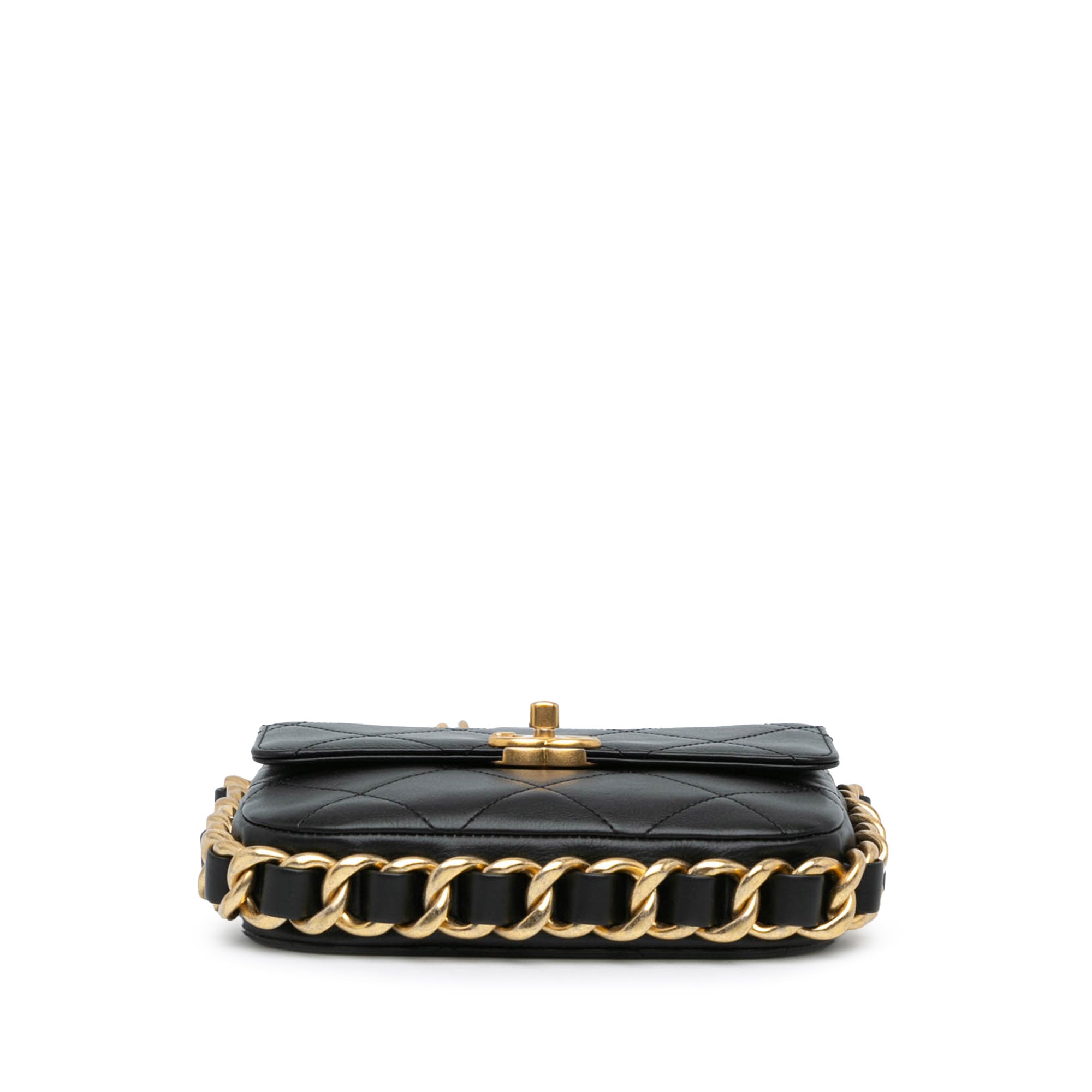 Chanel Small Quilted Calfskin Framing Chain Flap - image 3