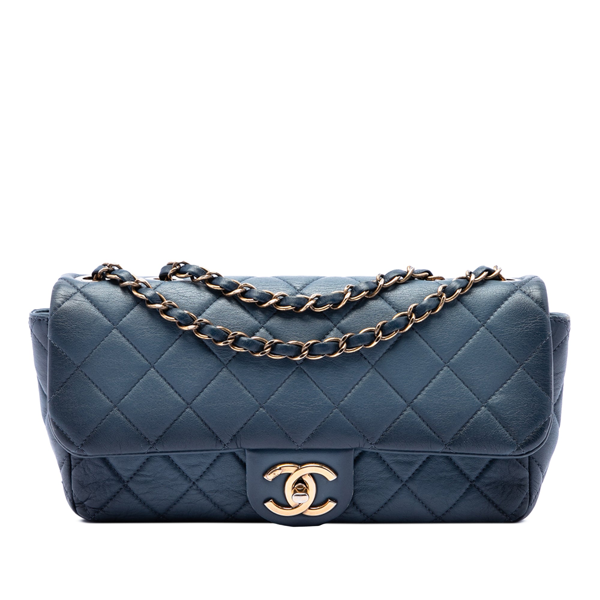 Chanel CC Quilted Calfskin Ombre Flap - image 1