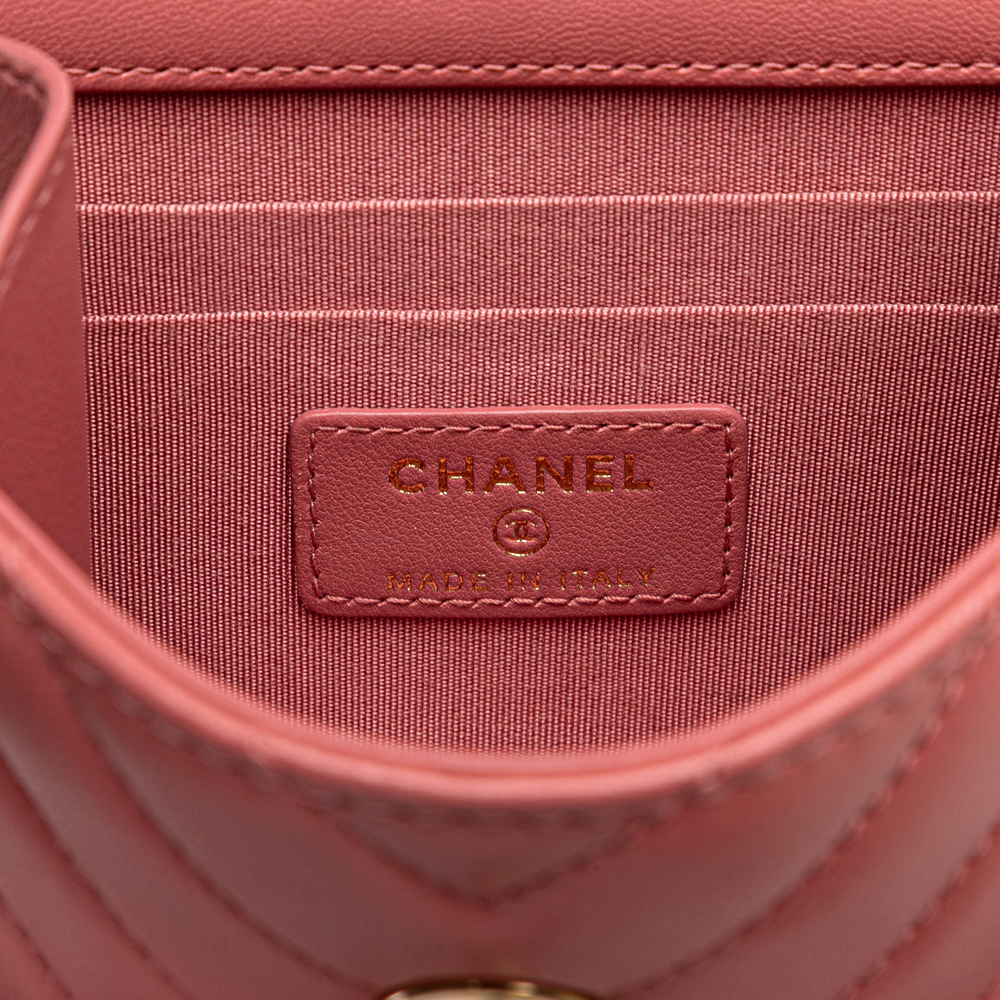 Chanel Mini Chevron Lambskin Trendy CC Chain Wallet - image 5