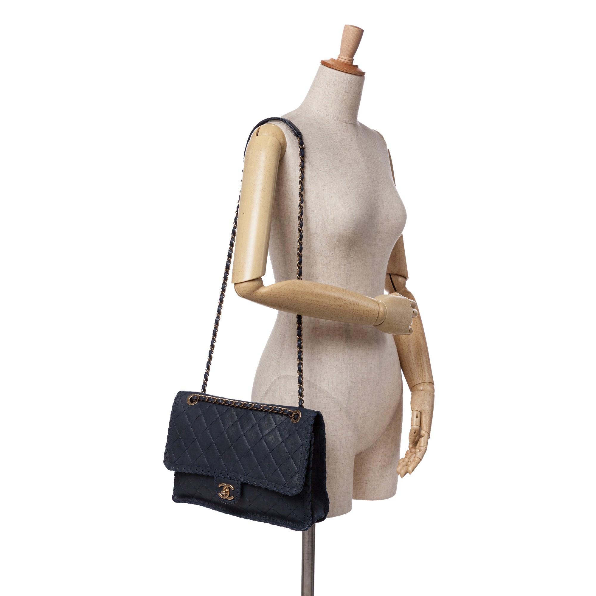 Chanel Jumbo Quilted Calfskin Happy Stitch Flap - image 12