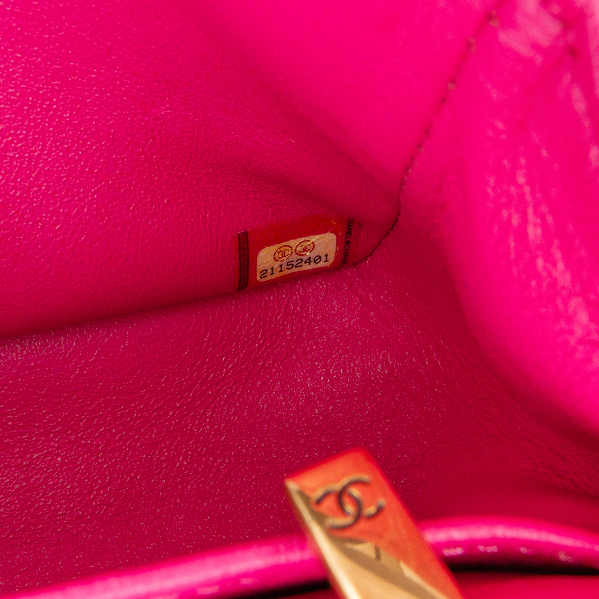 Chanel Mini Square Classic Chevron Lambskin Single Flap - image 7