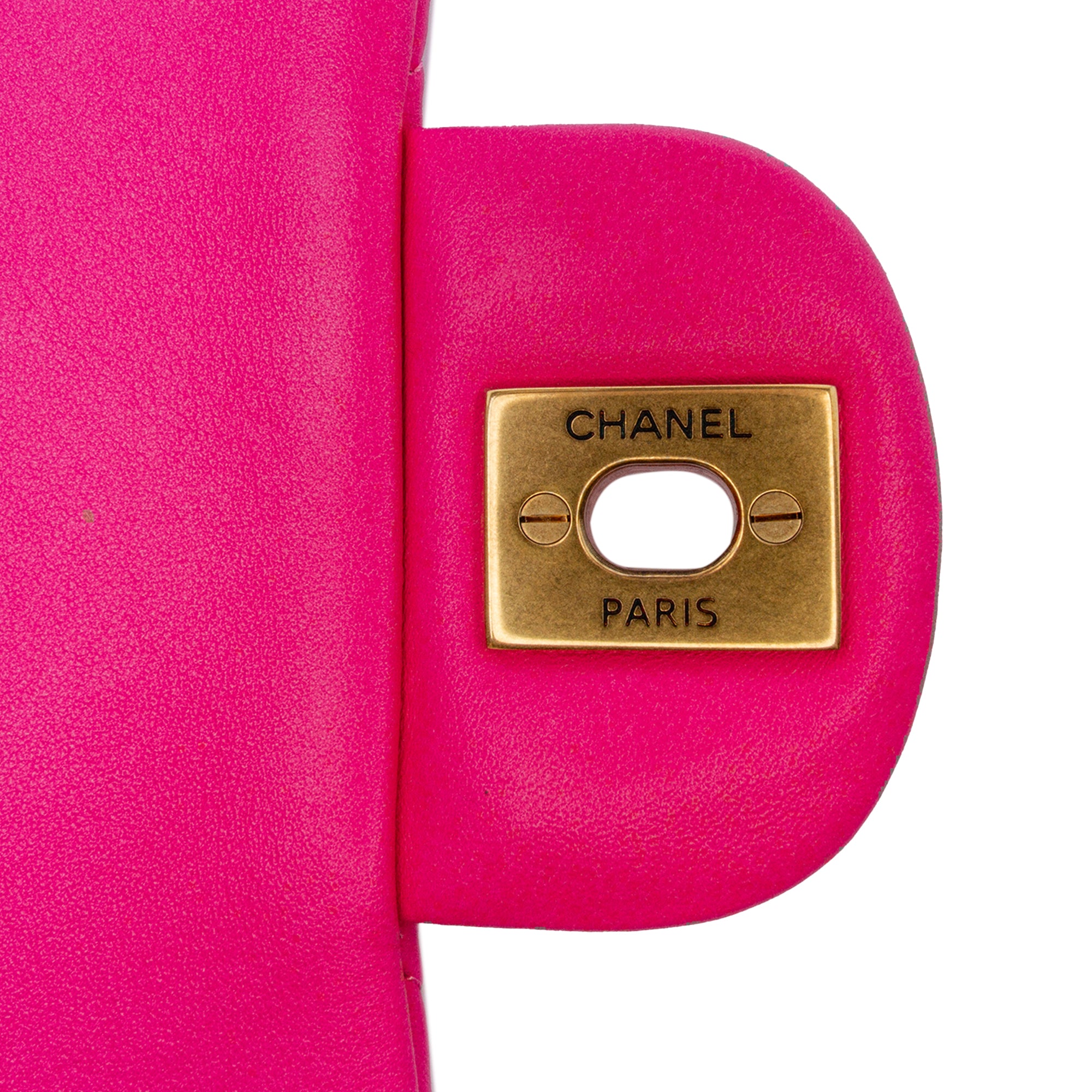 Chanel Mini Square Classic Chevron Lambskin Single Flap - image 8