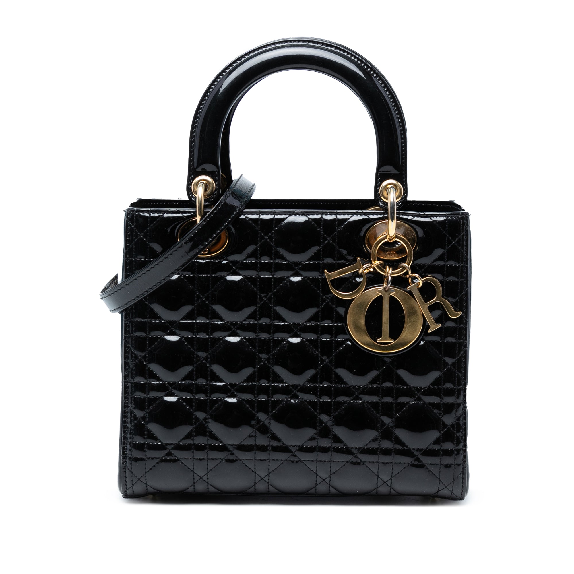 Dior Medium Patent Cannage Lady Dior - image 1