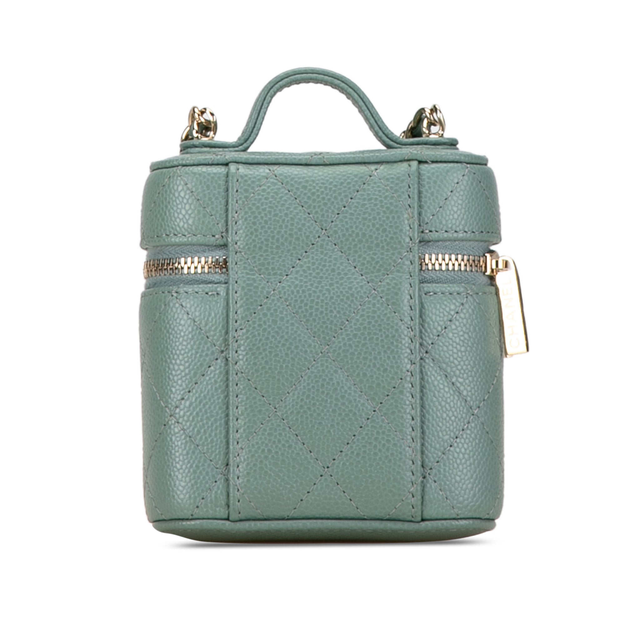 Chanel Mini Caviar Handle with Care Vanity Case - image 3