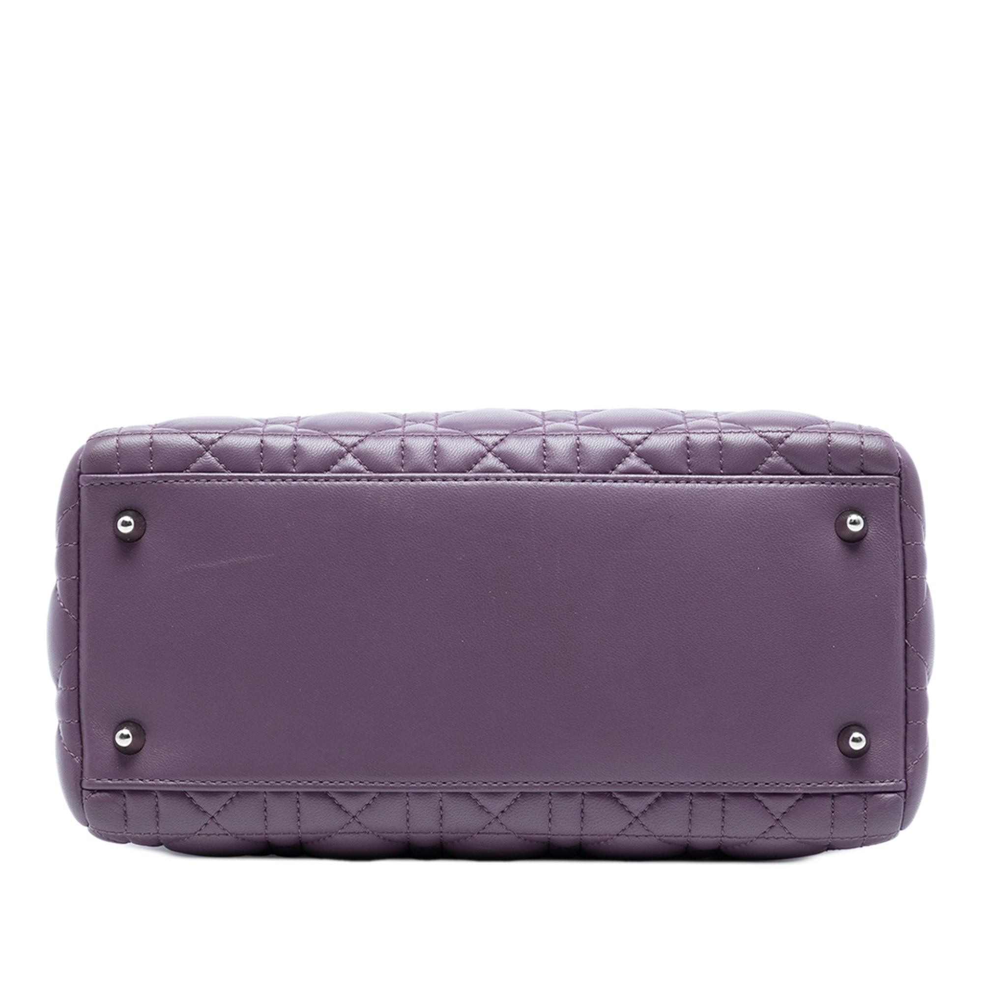 Dior Medium Lambskin Cannage Lady Dior - image 3