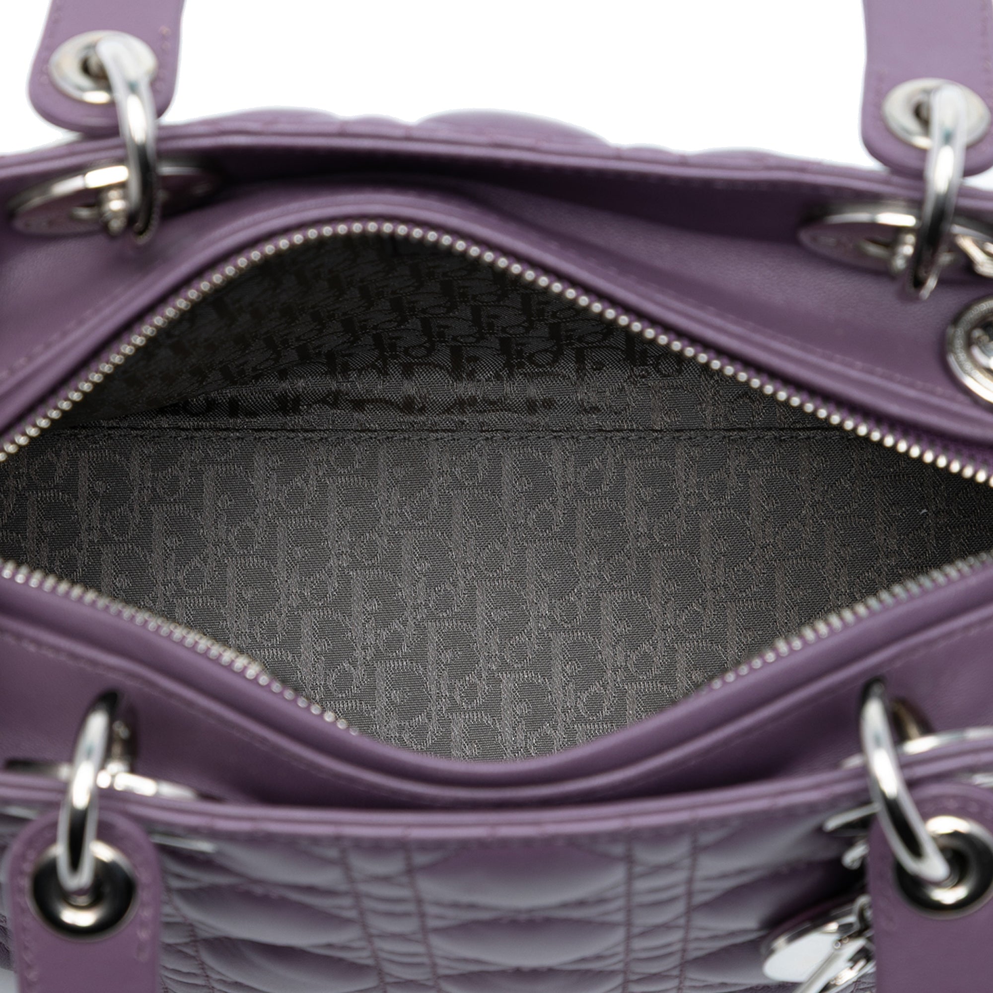Dior Medium Lambskin Cannage Lady Dior - image 4