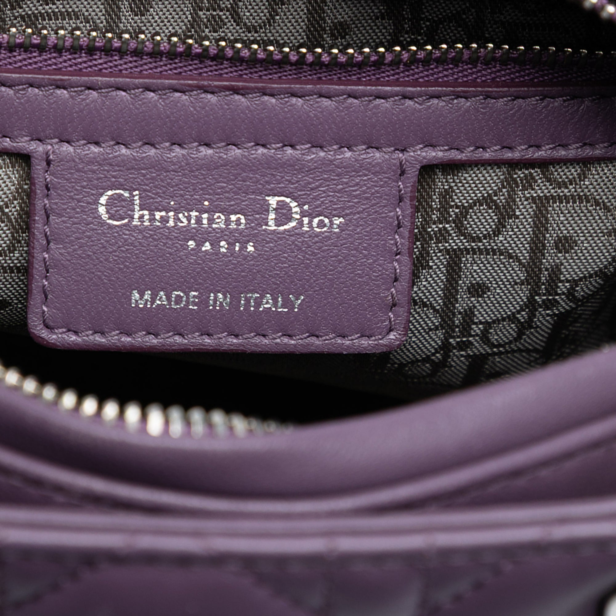 Dior Medium Lambskin Cannage Lady Dior - image 5