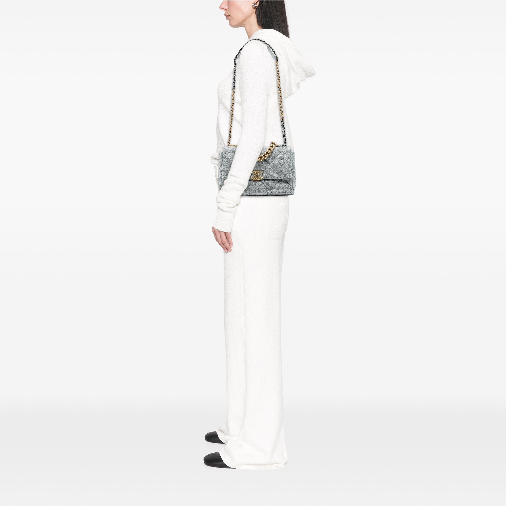 Chanel Large Tweed 19 Flap - image 7