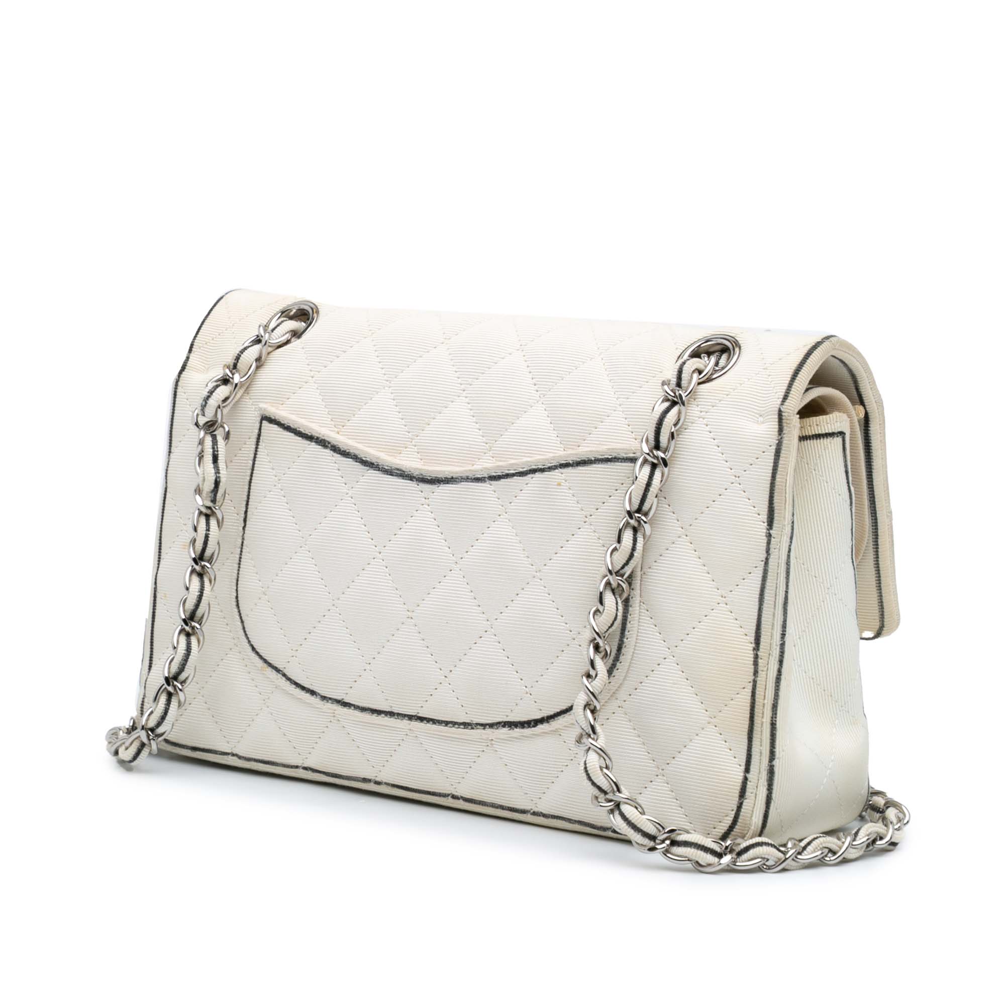 Chanel Medium Classic Printed Grosgrain Double Flap - image 2