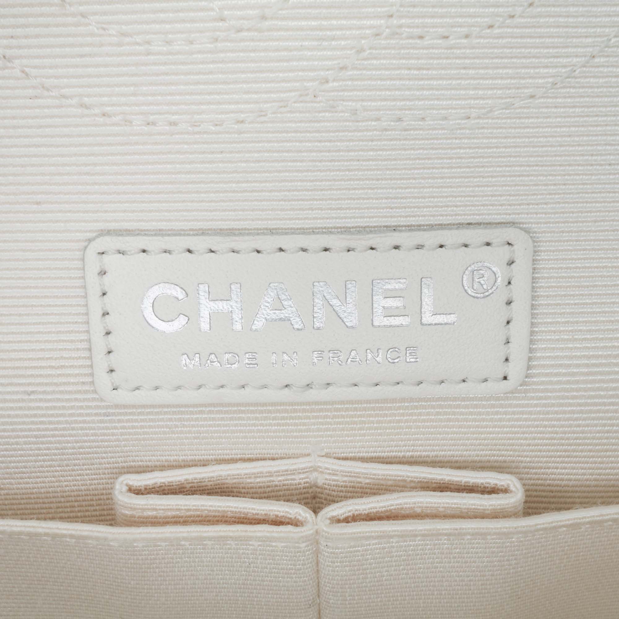 Chanel Medium Classic Printed Grosgrain Double Flap - image 6