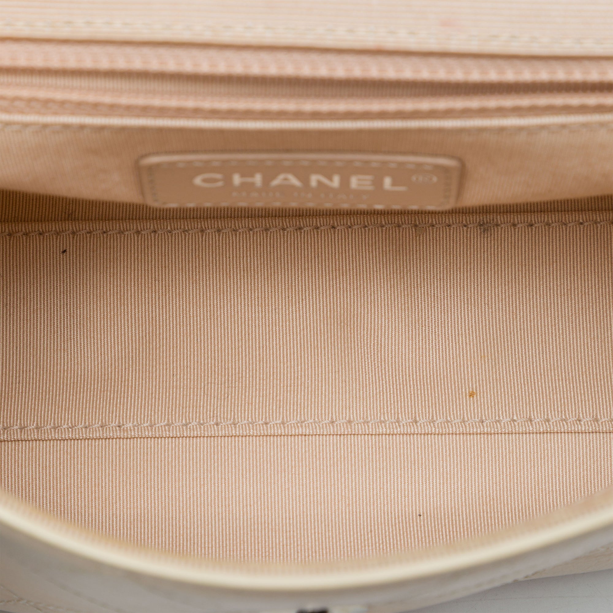 Chanel CC Quilted Crumpled Calfskin and Grosgrain Flap - image 4