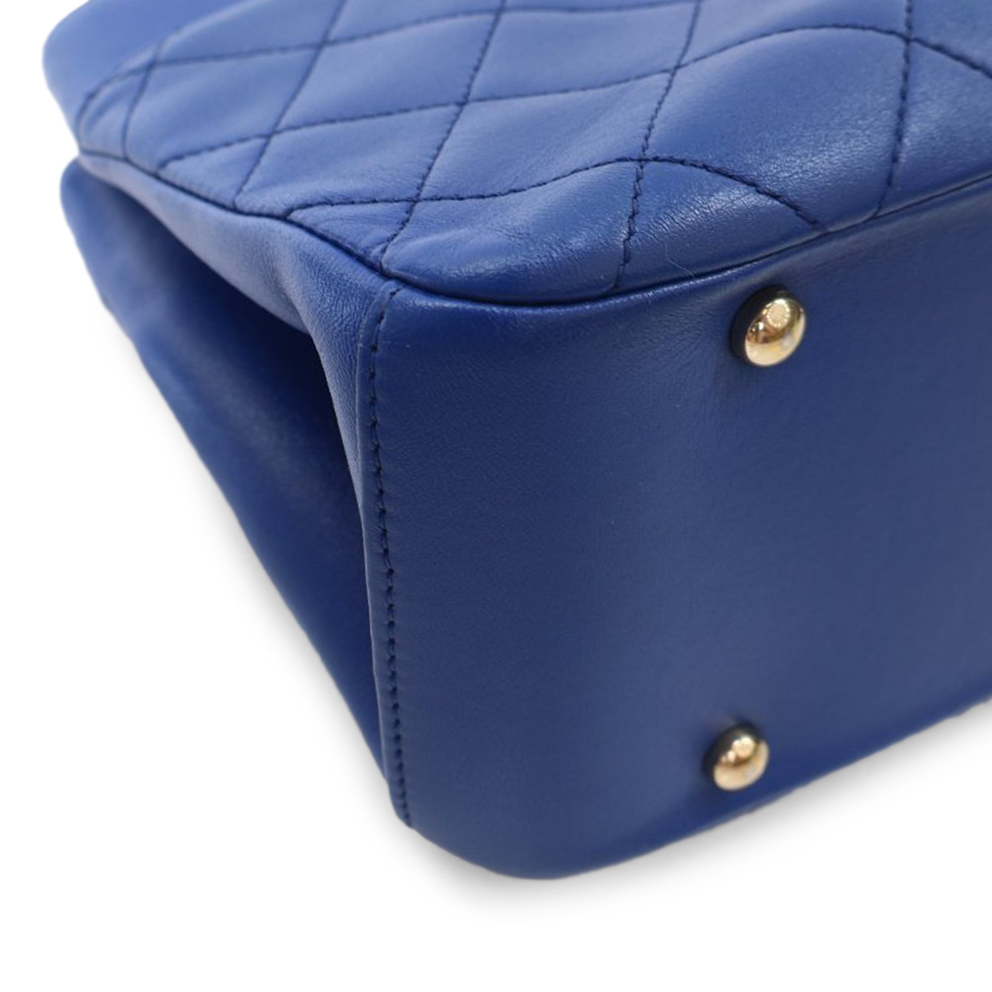 Chanel Small Quilted Lambskin Carry Chic Satchel - image 9
