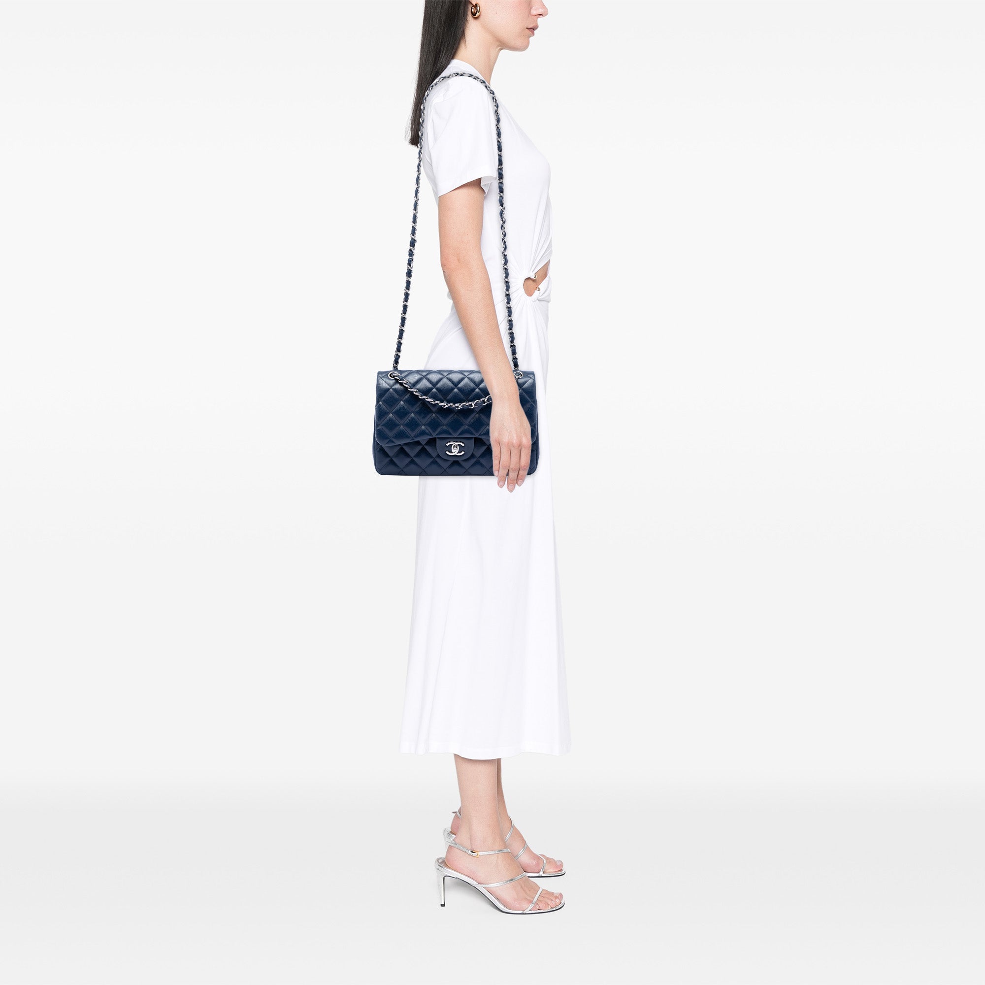 Chanel Jumbo Classic Caviar Double Flap - image 7