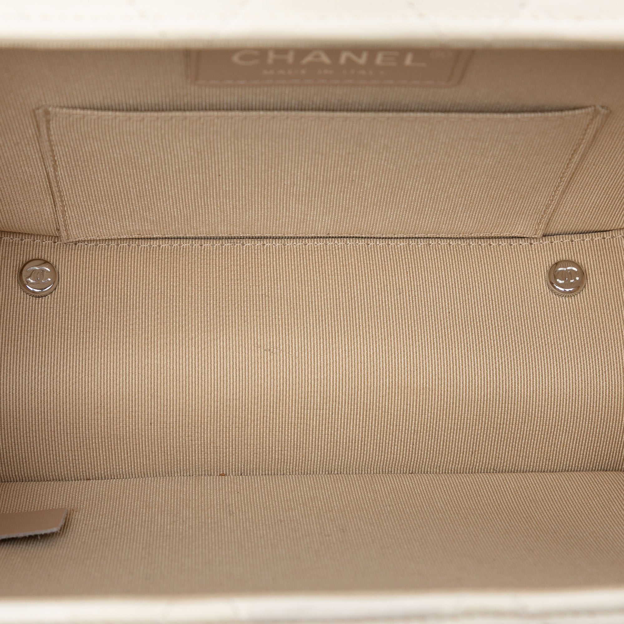 Chanel Quilted Lambskin Metal Bar Convertible Clutch - image 4