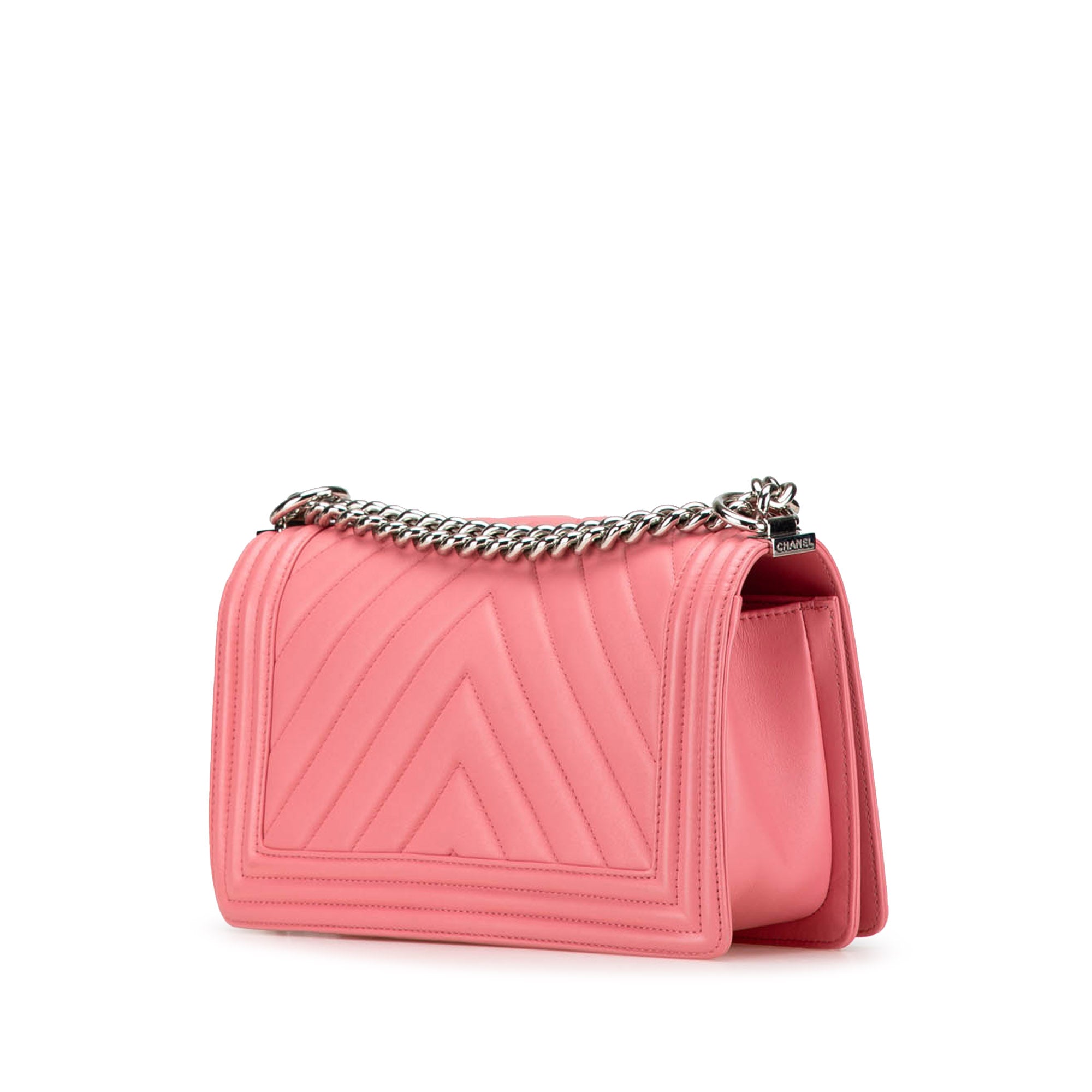 Chanel Old Medium Chevron Lambskin Boy Flap - image 2